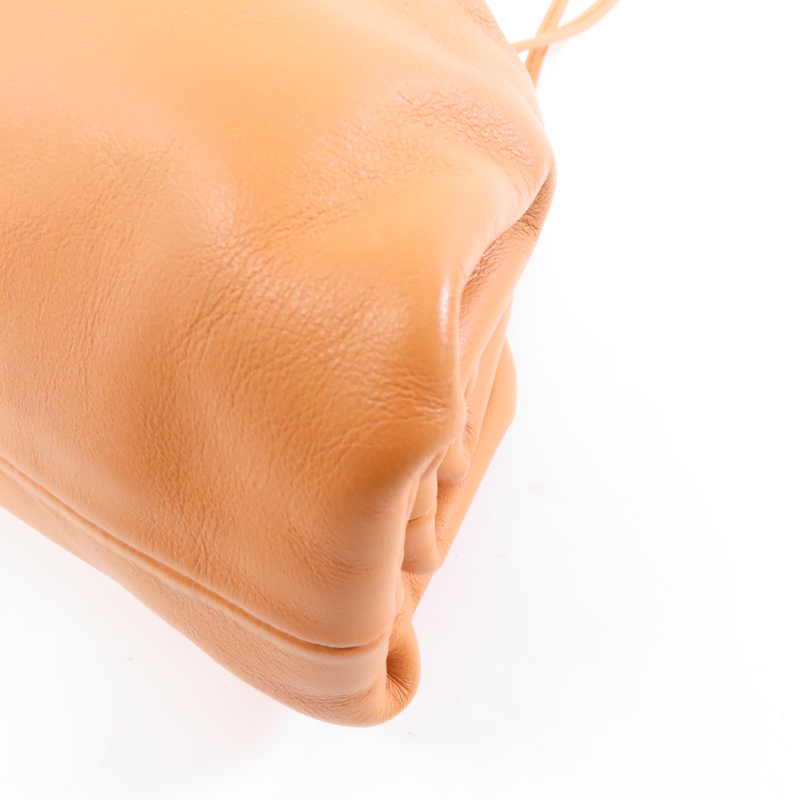 BOTTEGA VENETA 牛皮皮革Shoulder Bag金扣肩背袋棕色