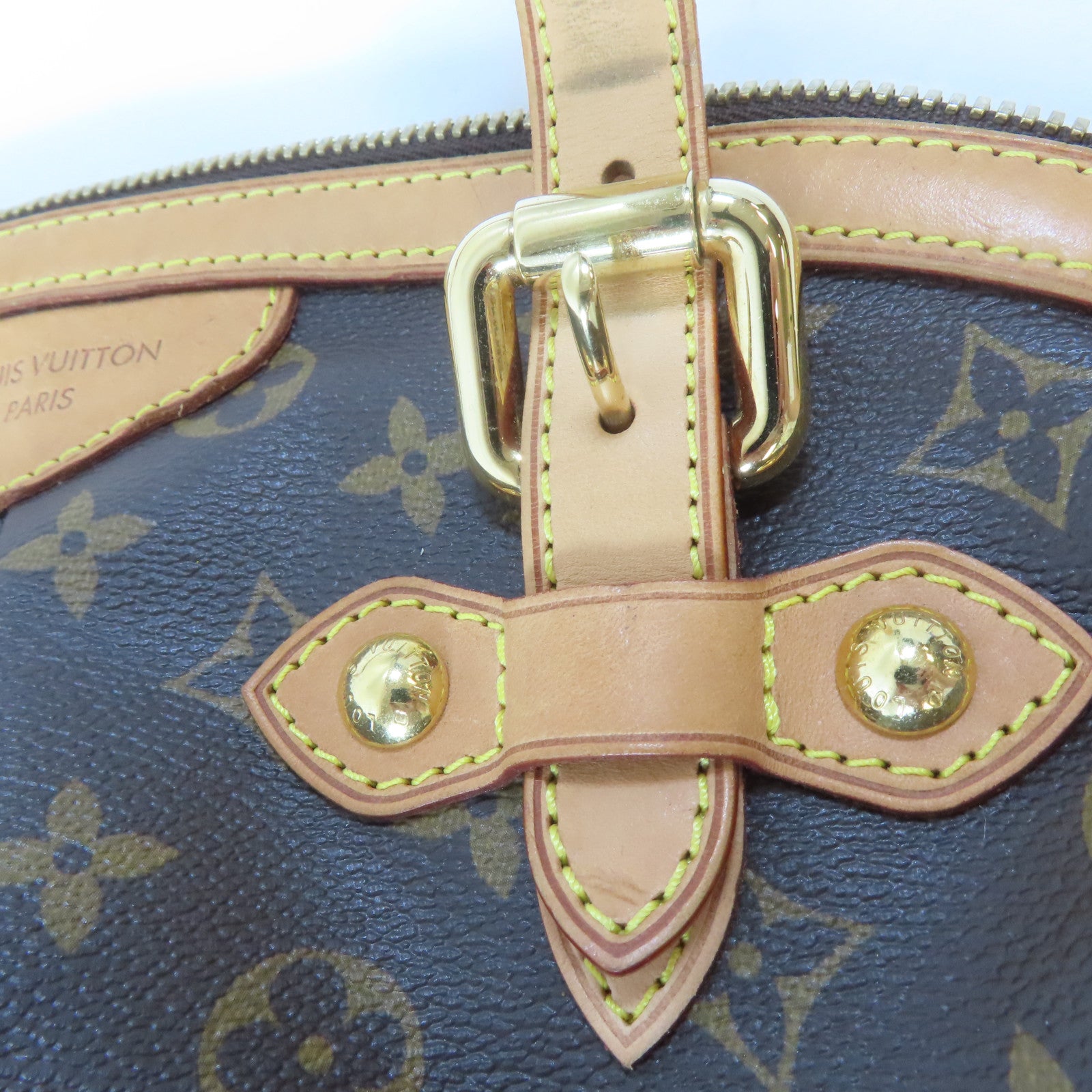 LOUIS VUITTON 【激減優惠】Monogram Tivoli GM金扣手挽袋啡色