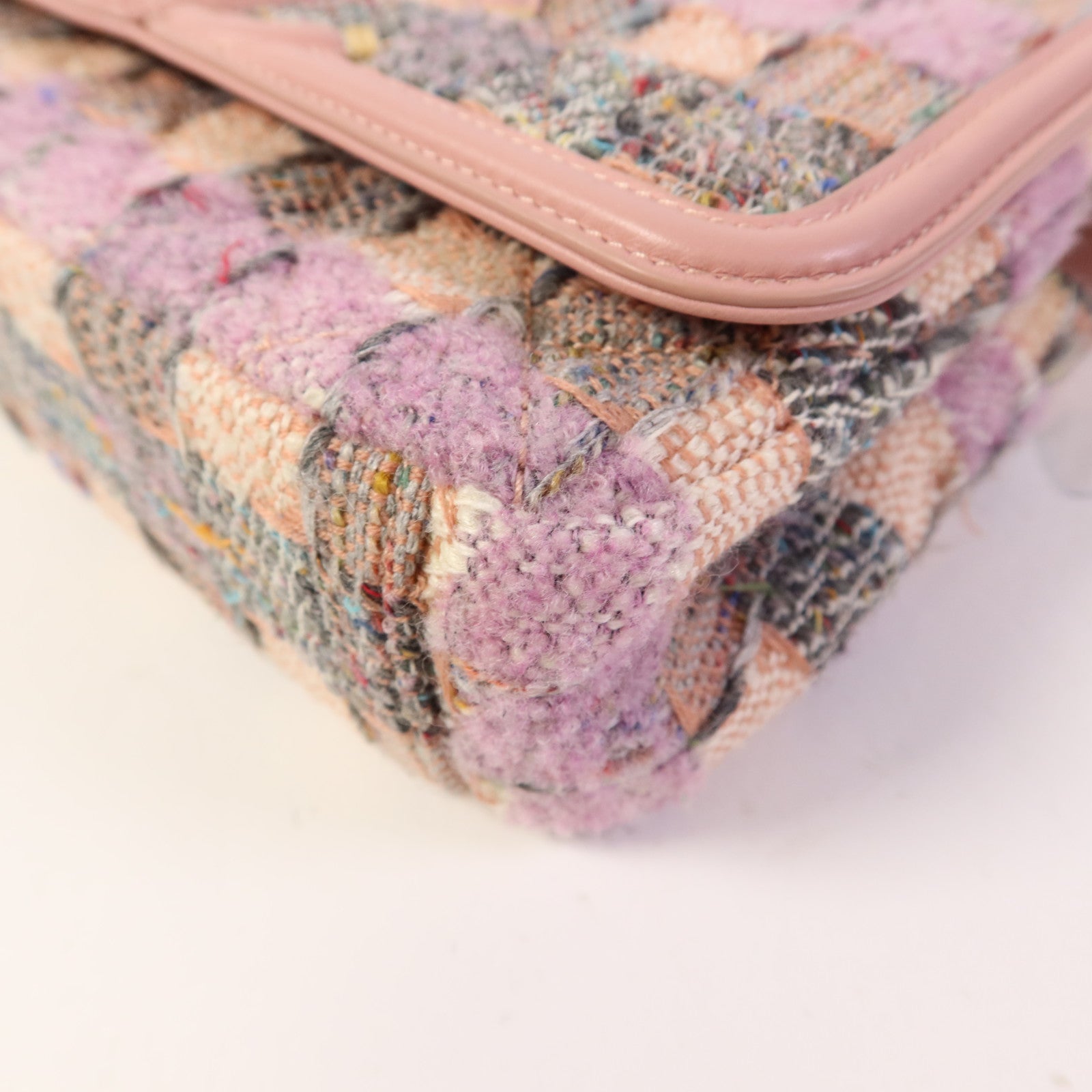 CHANEL 粗花呢CC Filigree Flap金扣鏈帶肩背袋