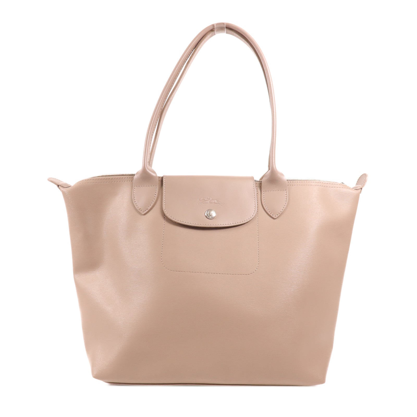 Longchamp 牛皮皮革Shoulder Bag銀扣肩背袋