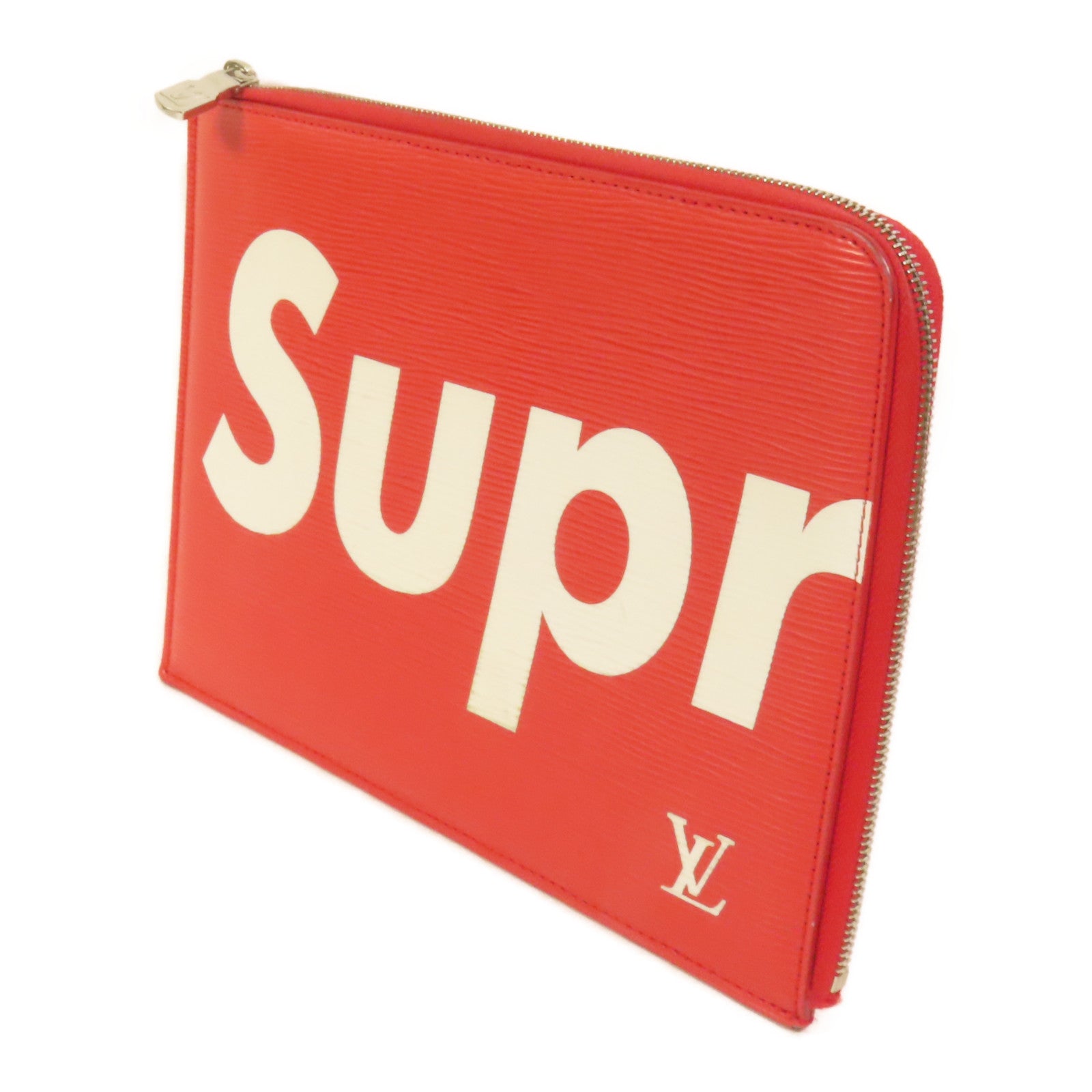 LOUIS VUITTON 【激減優惠】Epi Supreme Pochette Jules GM銀扣手拿包