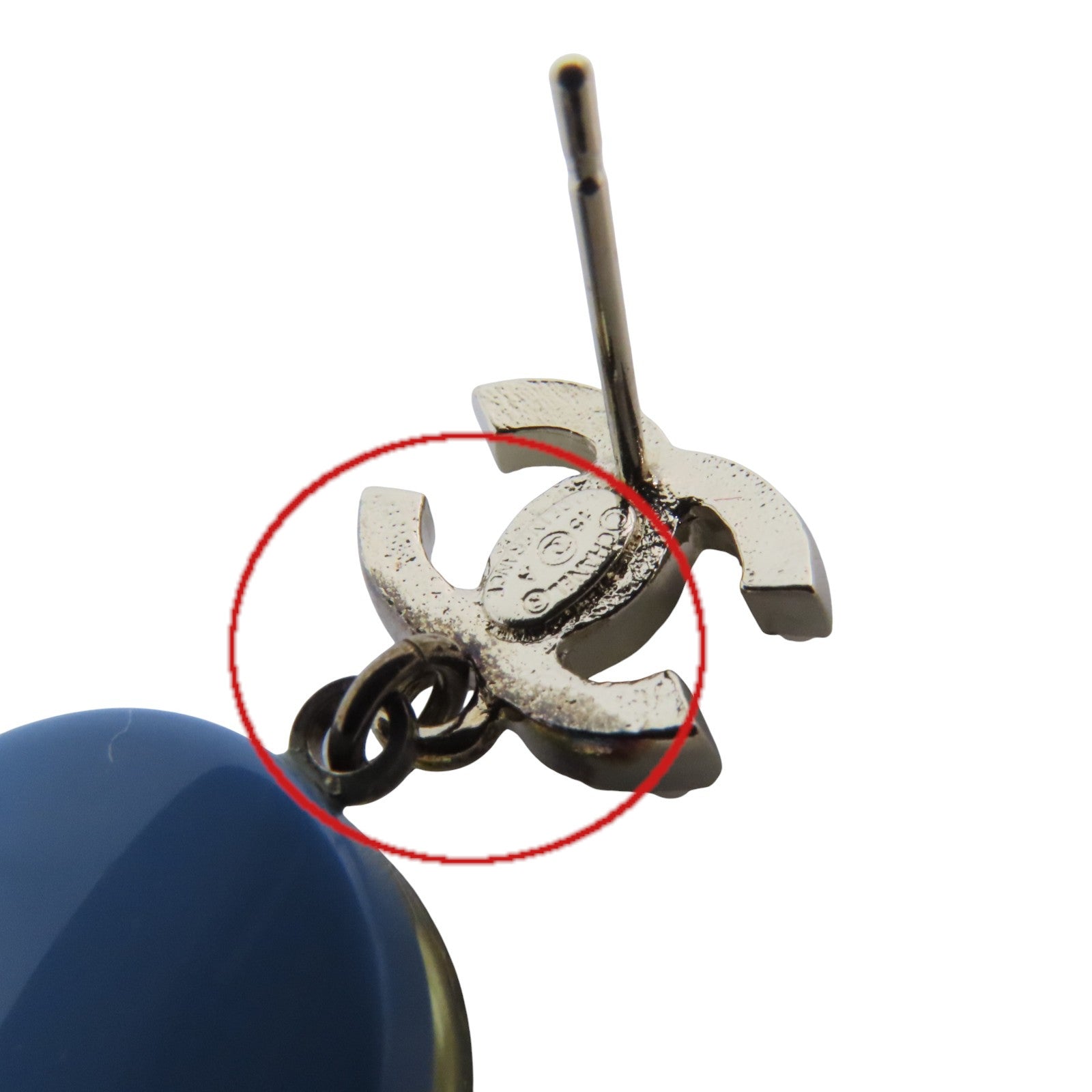 CHANEL 金屬/仿珍珠/PVC Earrings銀扣耳環