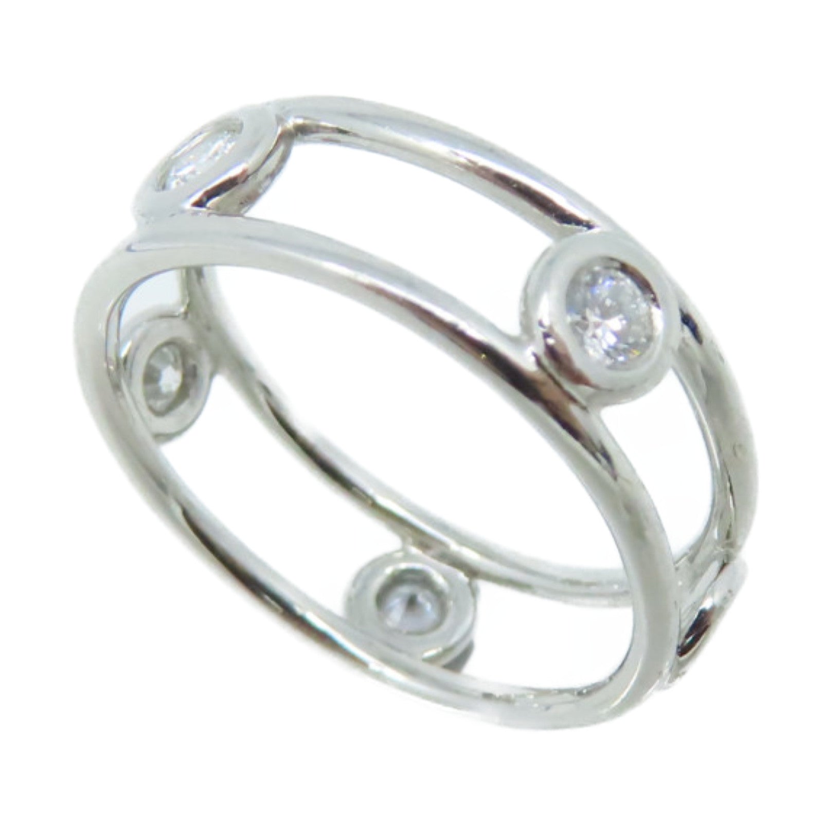 TIFFANY＆CO **【激減優惠】PT950鉑金/鑽石Diamond Ring戒指US#4.75
