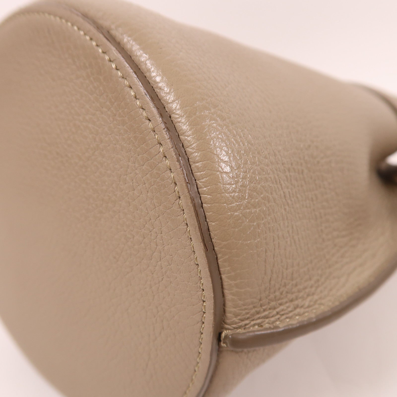 CELINE 牛皮皮革Bucket Bag銀扣手挽肩背兩用袋