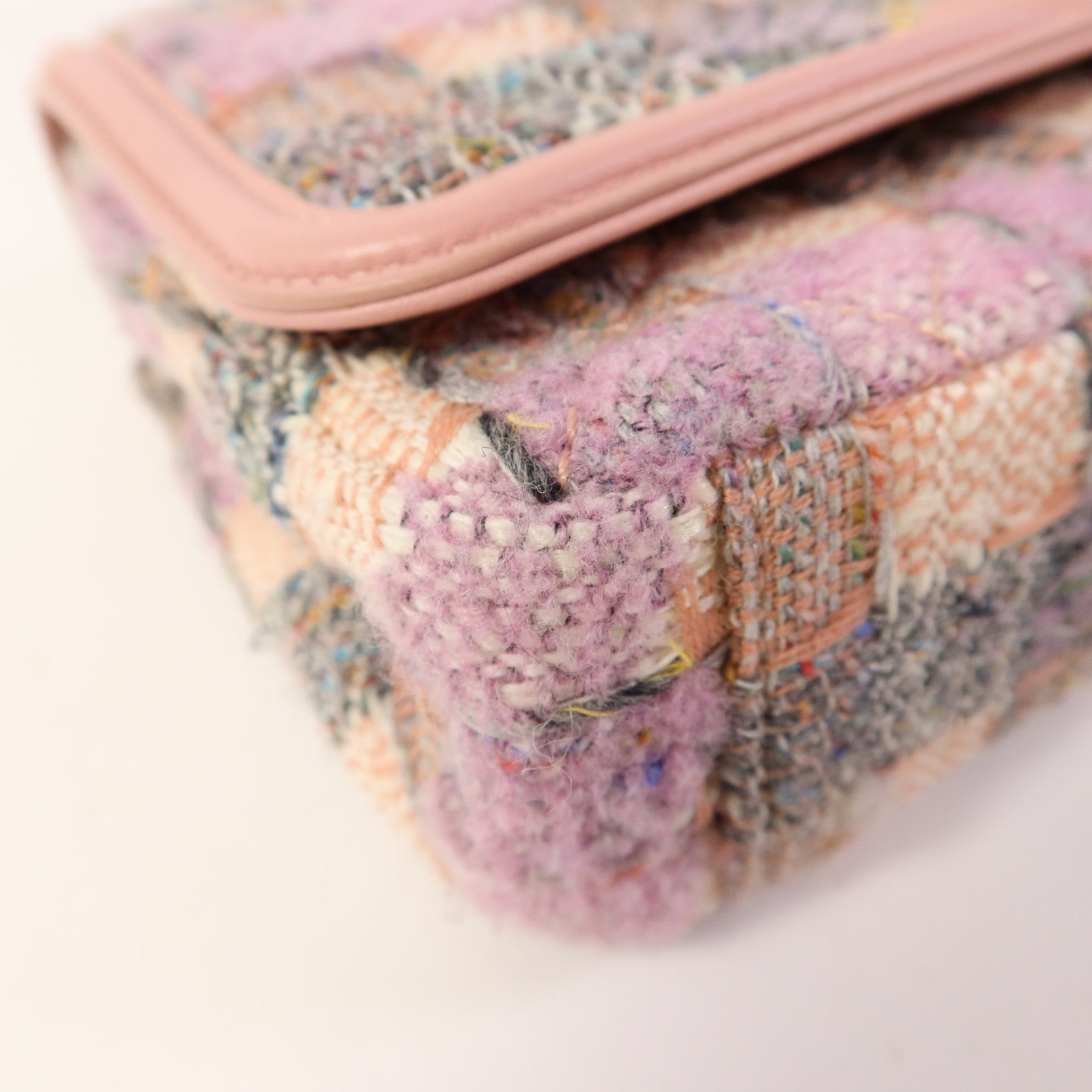 CHANEL 粗花呢CC Filigree Flap金扣鏈帶肩背袋