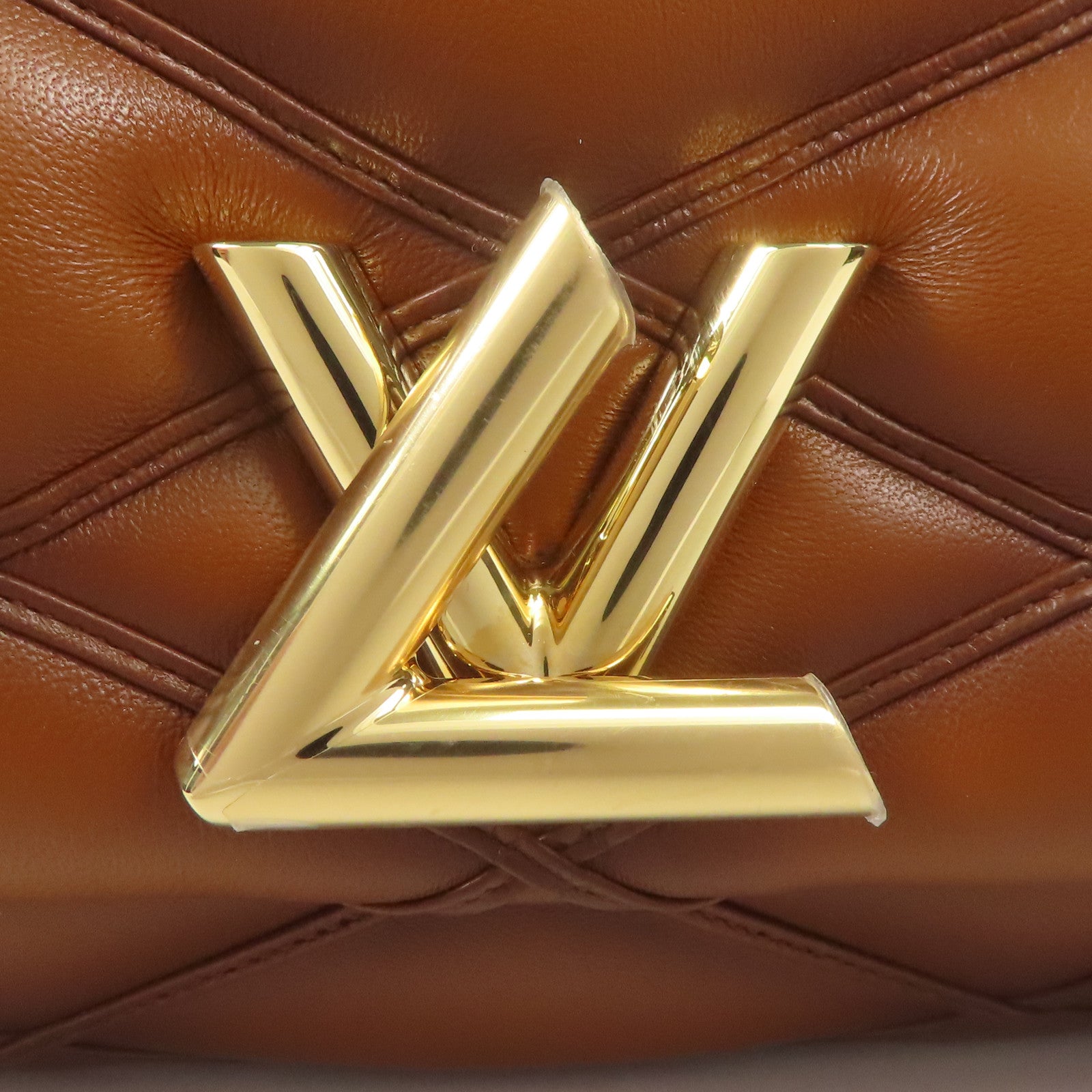 LOUIS VUITTON 羊皮皮革GO-14 MM金扣鏈帶手挽肩背兩用袋