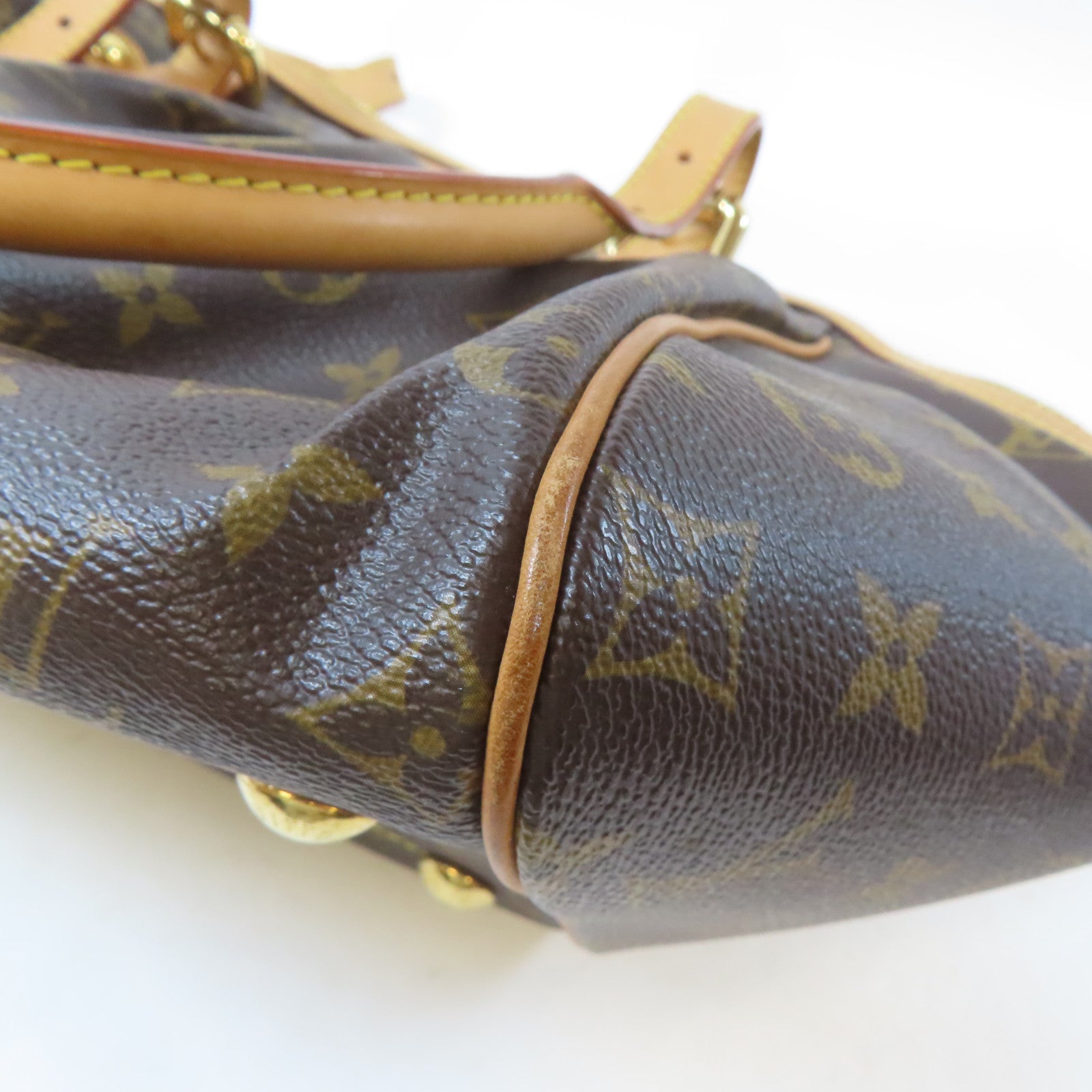 LOUIS VUITTON 【激減優惠】Monogram Tivoli GM金扣手挽袋啡色