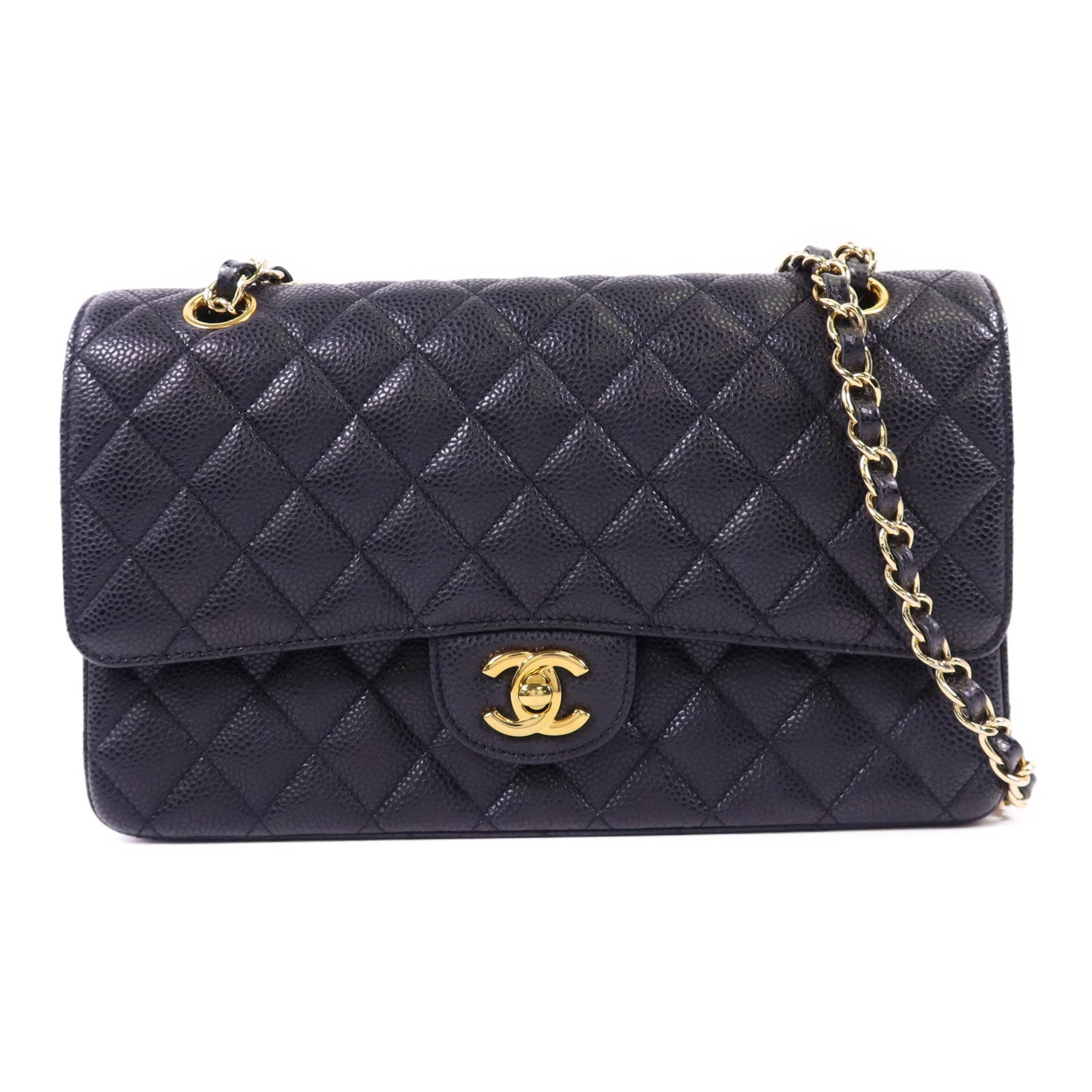 CHANEL 牛皮皮革Classic 25金扣鏈帶肩背袋