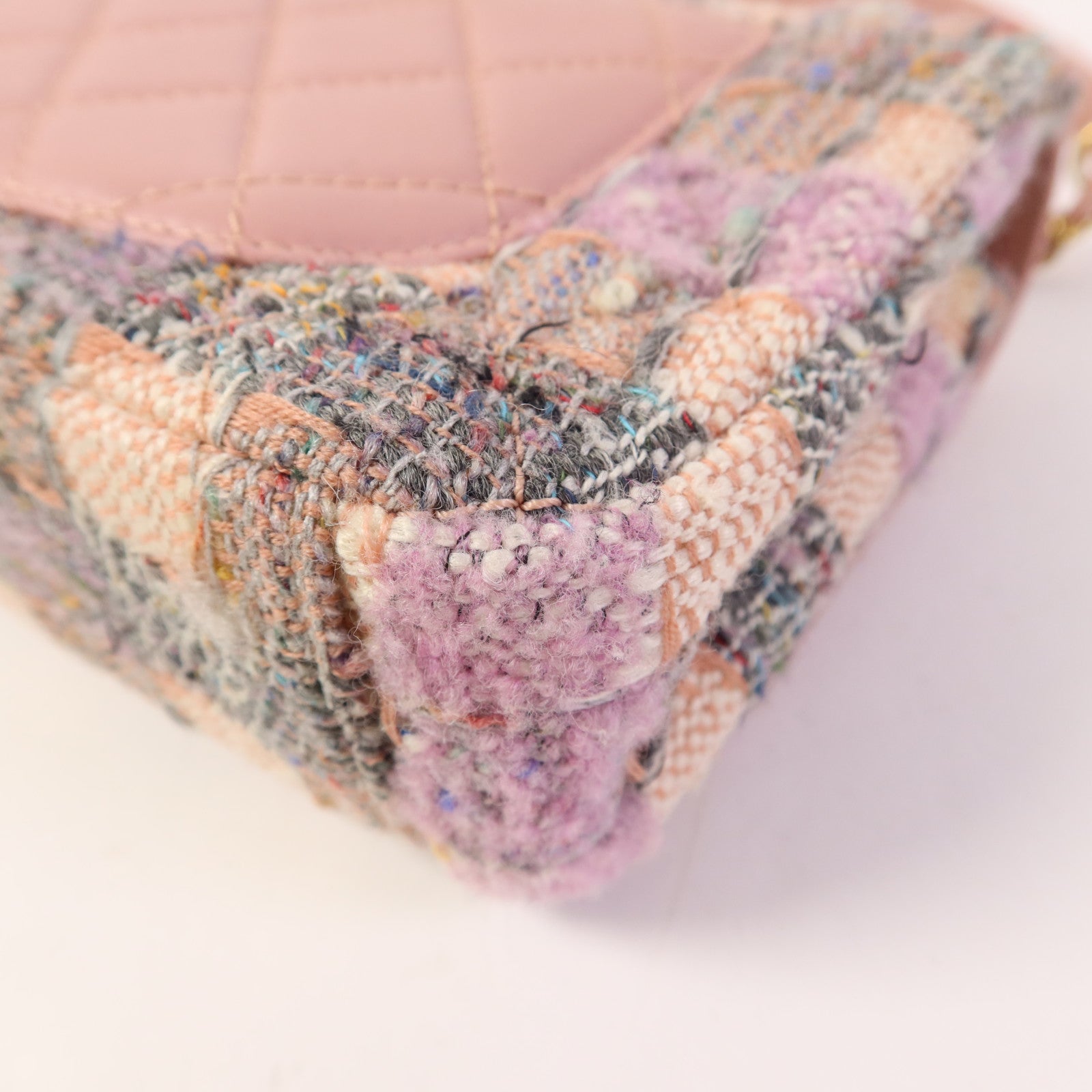 CHANEL 粗花呢CC Filigree Flap金扣鏈帶肩背袋