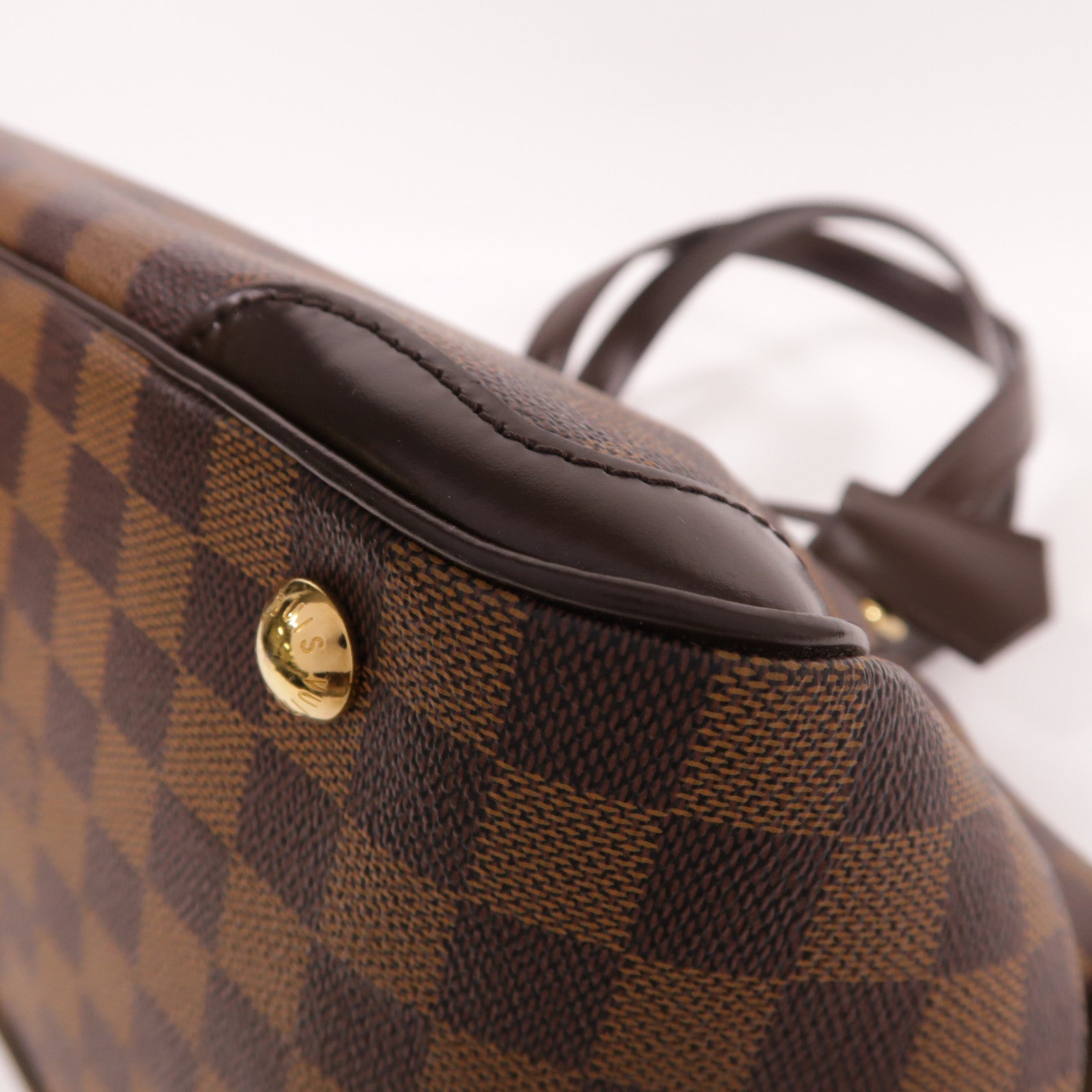 LOUIS VUITTON 【激減優惠】Damier Verona PM金扣肩背袋棕色