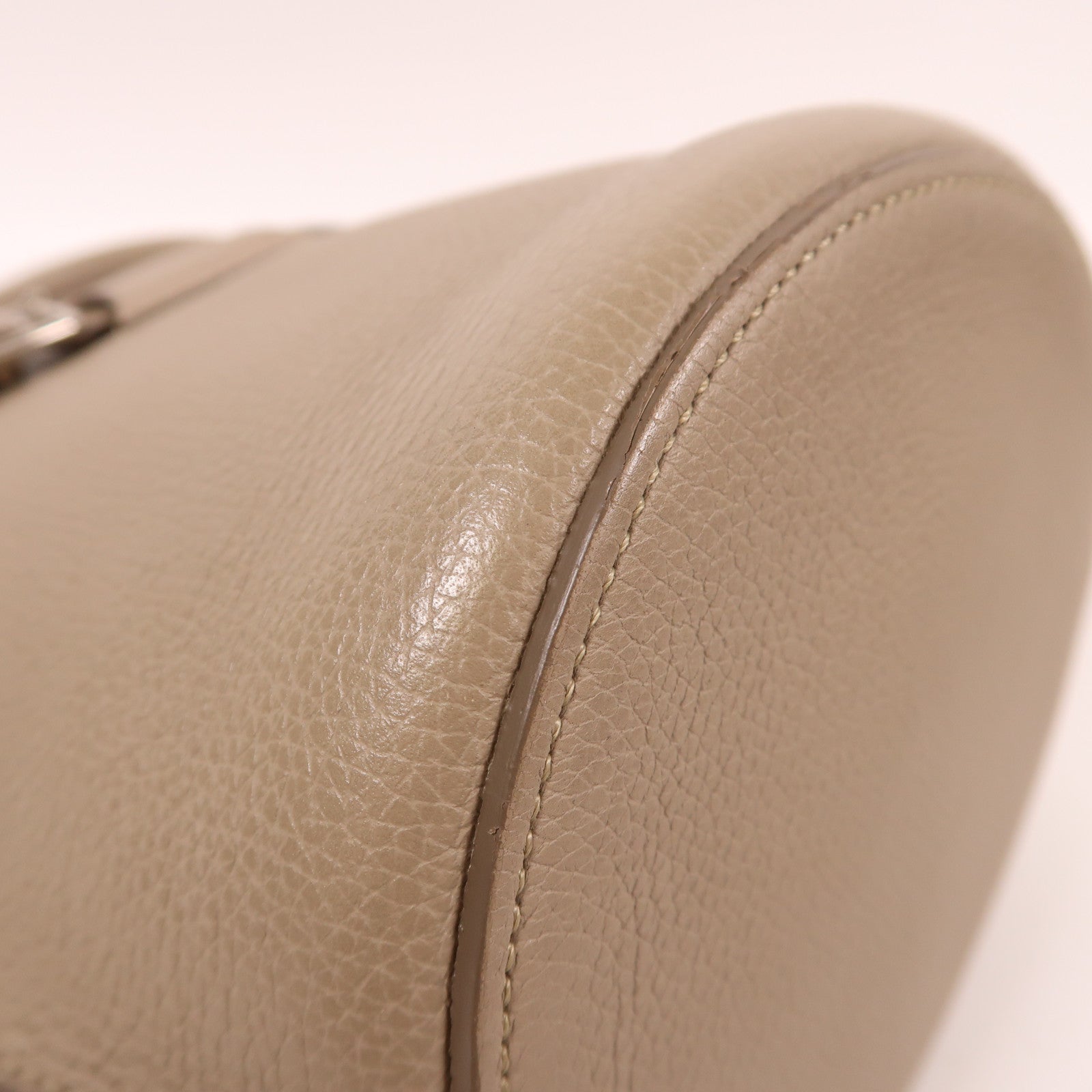 CELINE 牛皮皮革Bucket Bag銀扣手挽肩背兩用袋