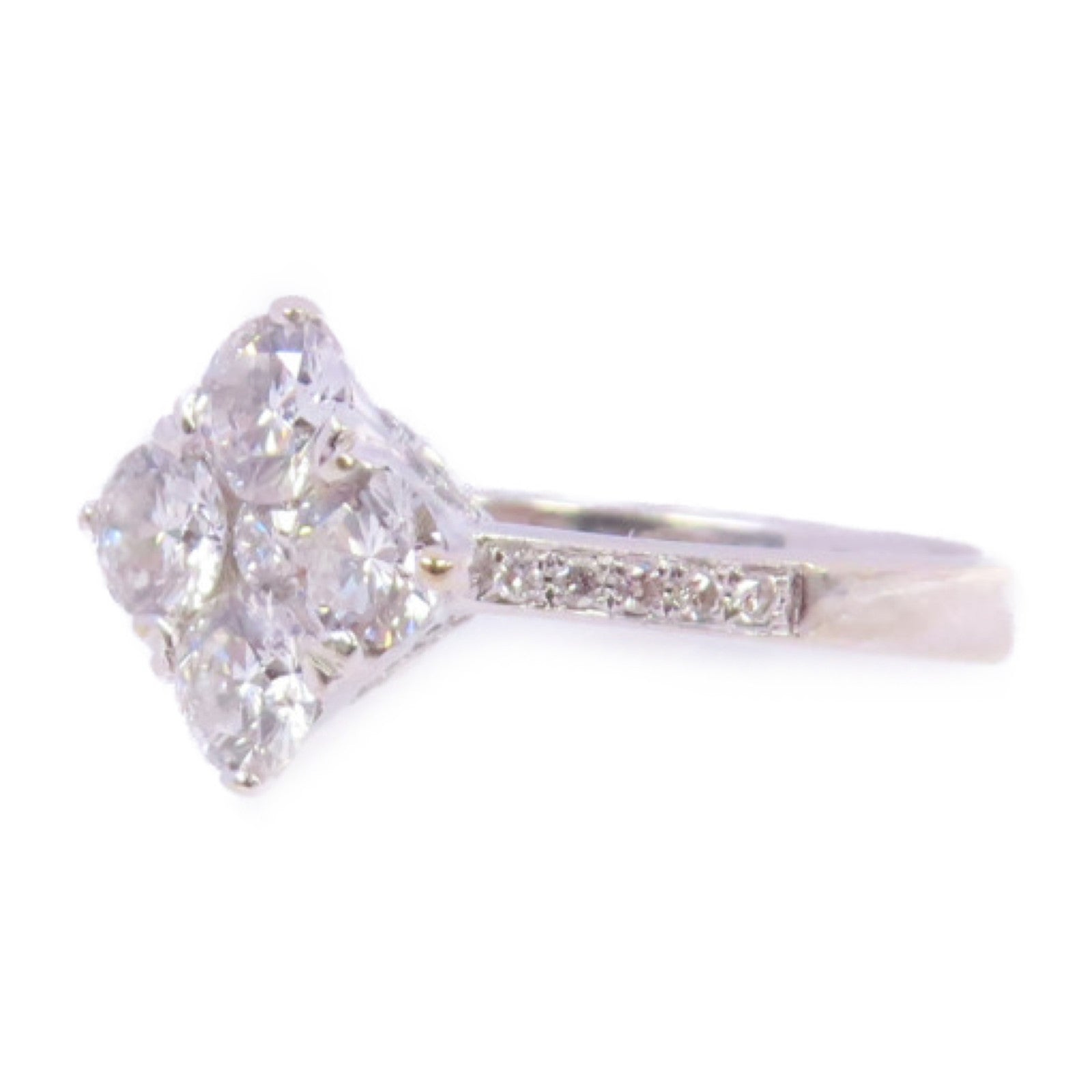 JEWELRY Diamond Ring US#5.75 18K White Gold