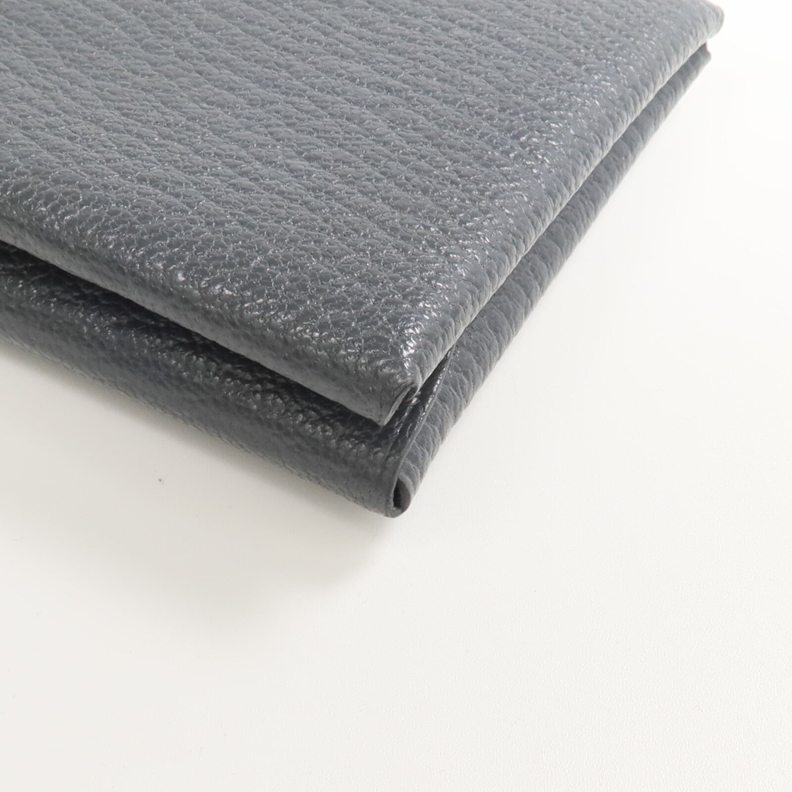 HERMES Evercolor皮革Calvi Duo卡片套Graphite