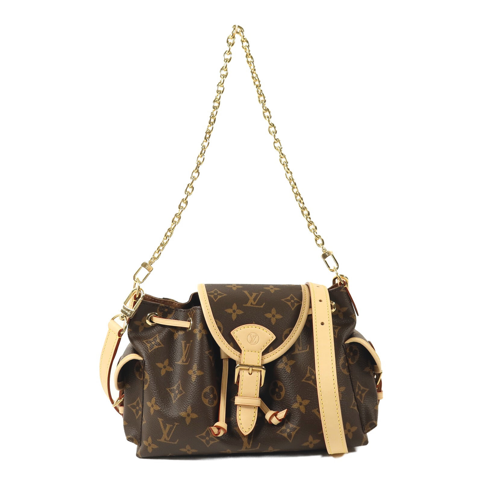 LOUIS VUITTON Monogram Odyssee MM金扣鏈帶手挽肩背兩用袋