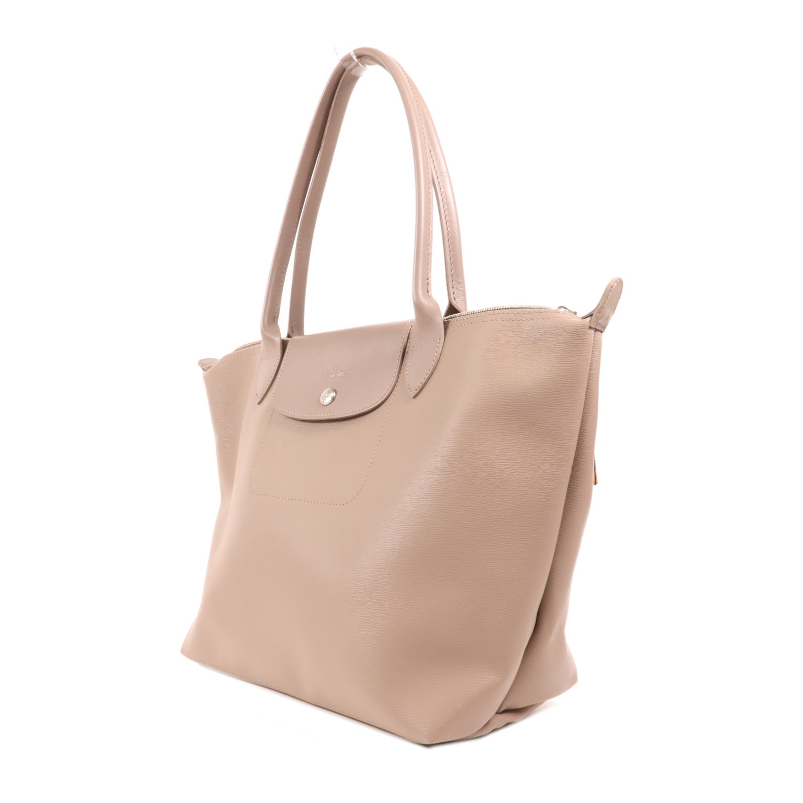 Longchamp 牛皮皮革Shoulder Bag銀扣肩背袋