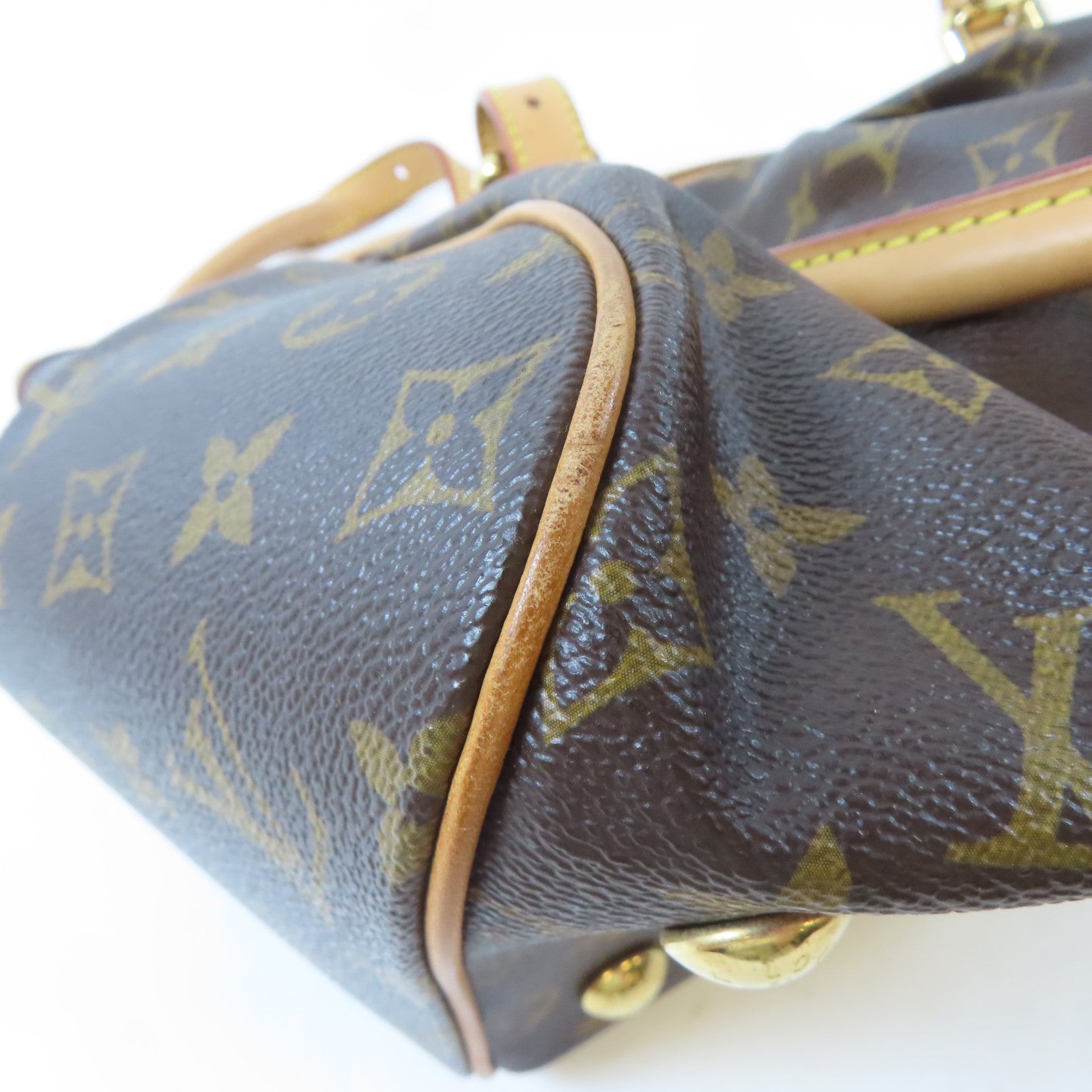 LOUIS VUITTON 【激減優惠】Monogram Tivoli GM金扣手挽袋啡色