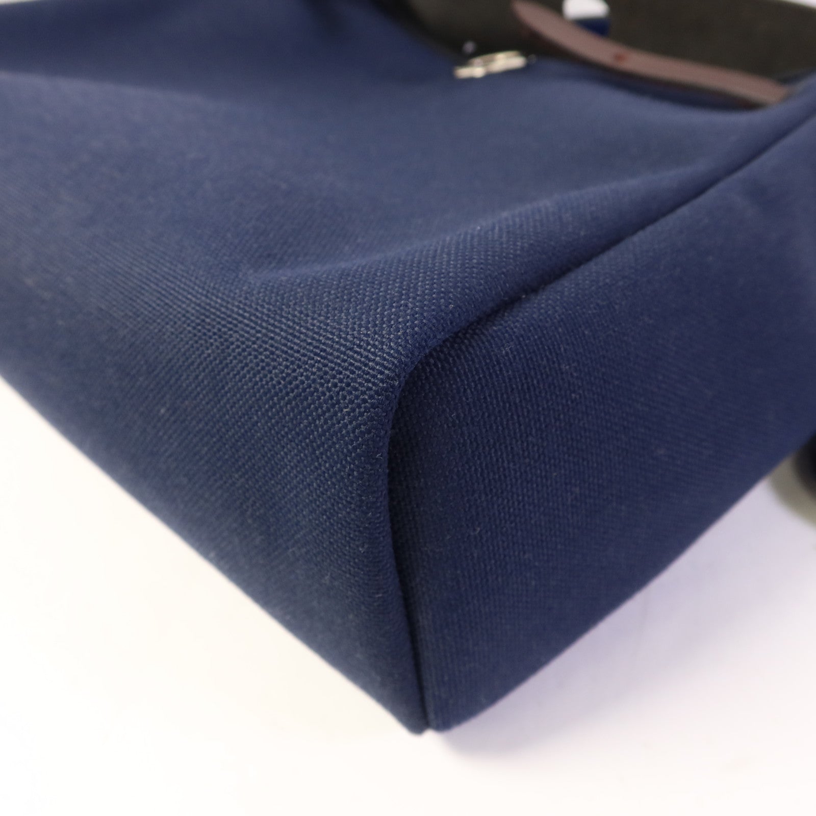 HERMES 帆布Herbag PM銀扣手挽肩背兩用袋