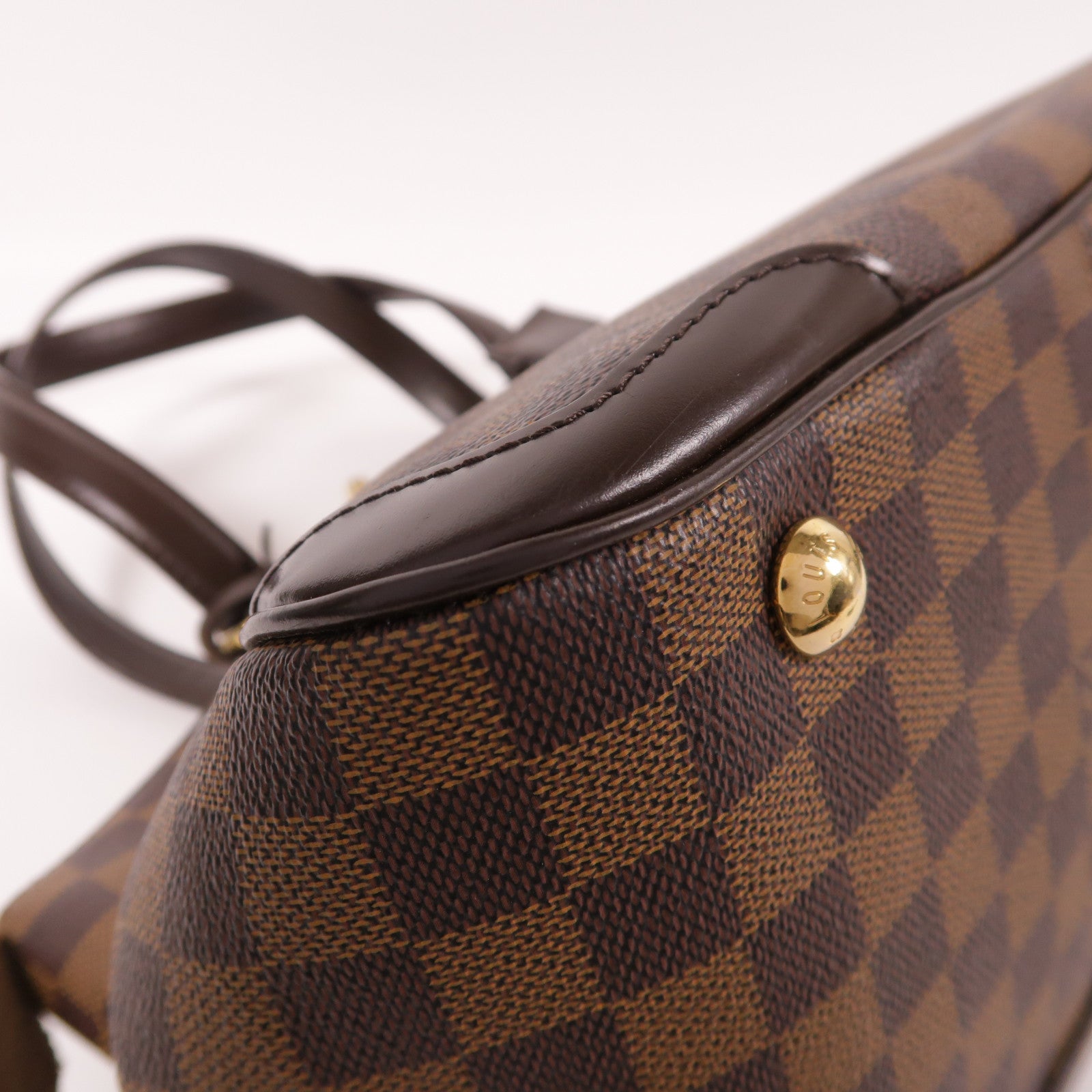 LOUIS VUITTON 【激減優惠】Damier Verona PM金扣肩背袋棕色