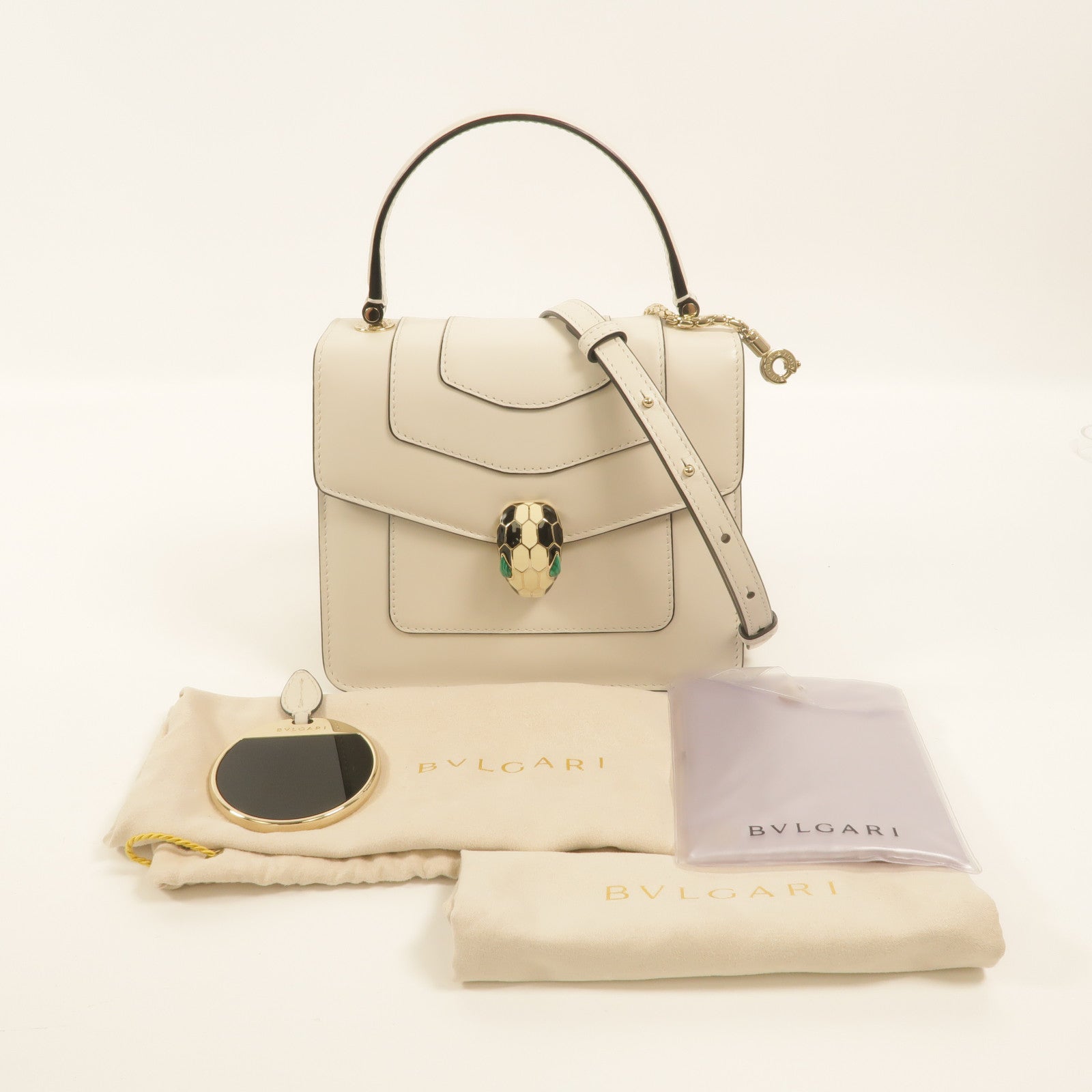 BVLGARI 牛皮皮革Serpenti Forever Top-Handle Bag手挽肩背兩用袋