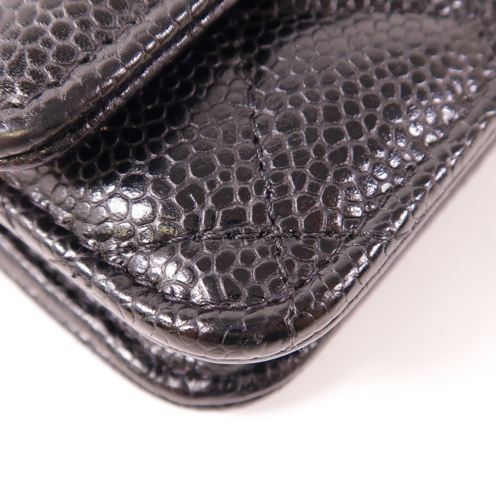CHANEL 牛皮皮革WOC Wallet On Chain金扣鏈帶肩背袋