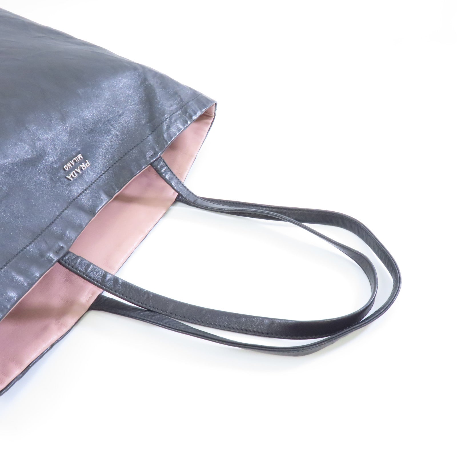 PRADA 牛皮皮革Tote Bag手挽袋黑色