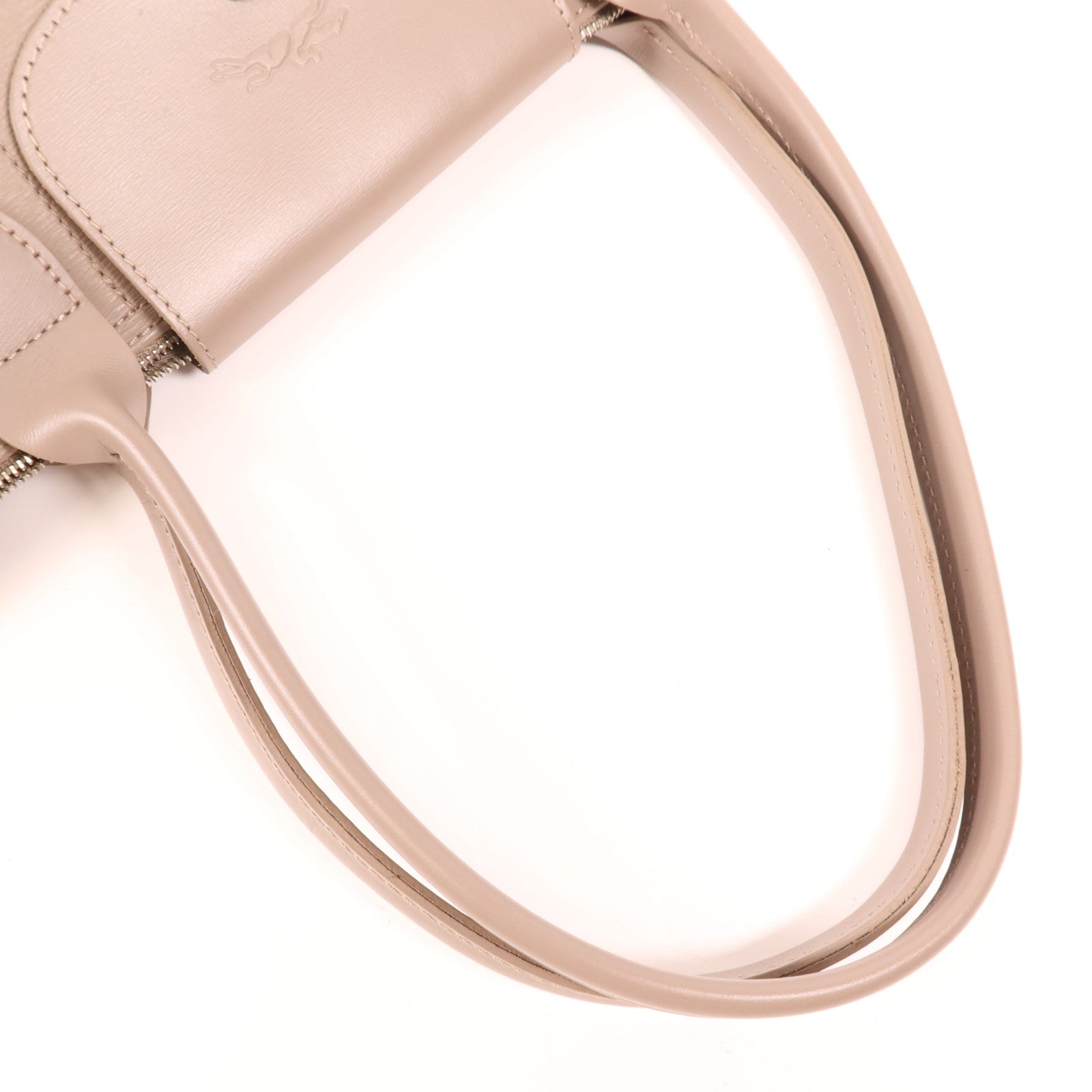 Longchamp 牛皮皮革Shoulder Bag銀扣肩背袋