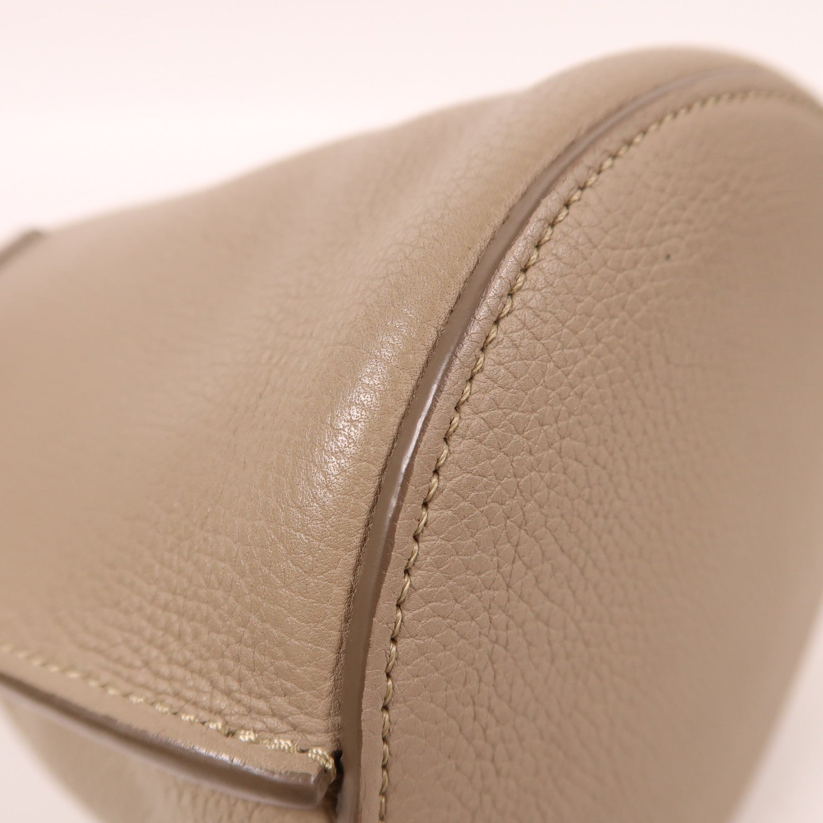 CELINE 牛皮皮革Bucket Bag銀扣手挽肩背兩用袋