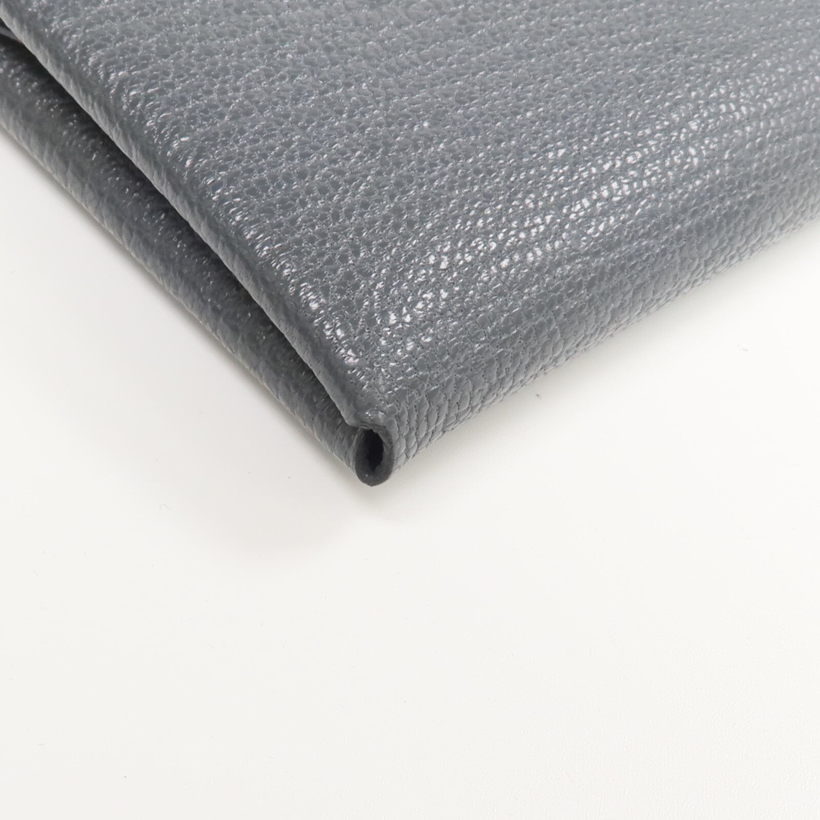 HERMES Evercolor皮革Calvi Duo卡片套Graphite