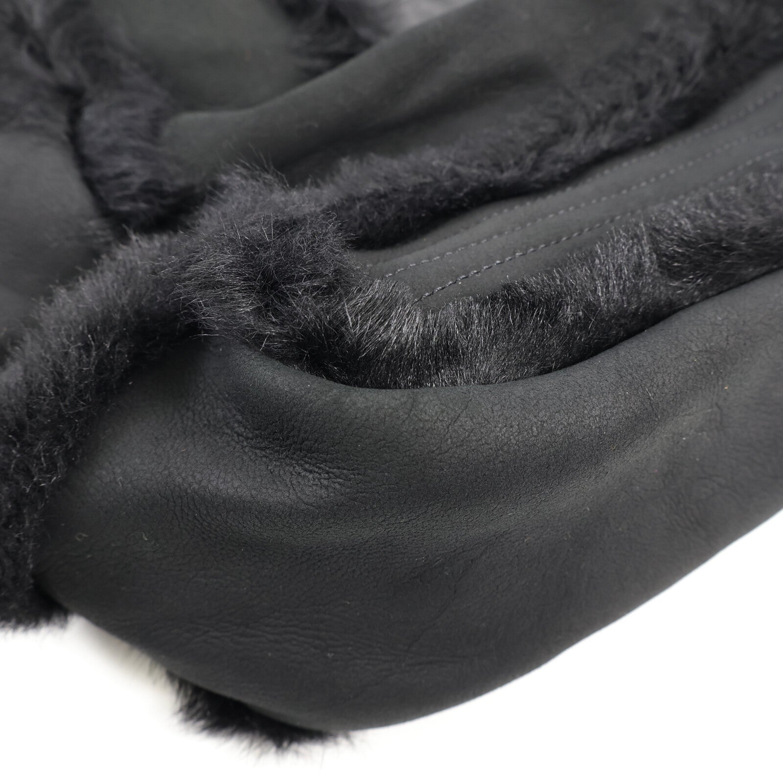 CHANEL 羊皮/羊毛Tote Bag銀扣手挽袋