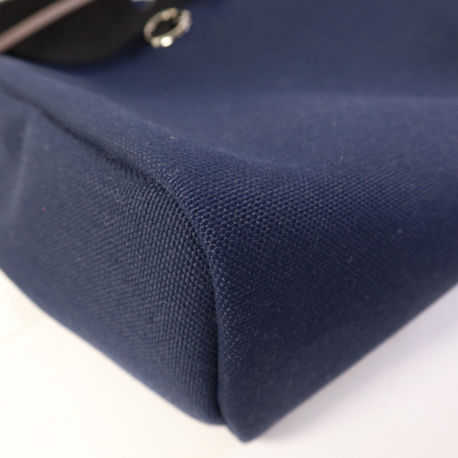 HERMES 帆布Herbag PM銀扣手挽肩背兩用袋