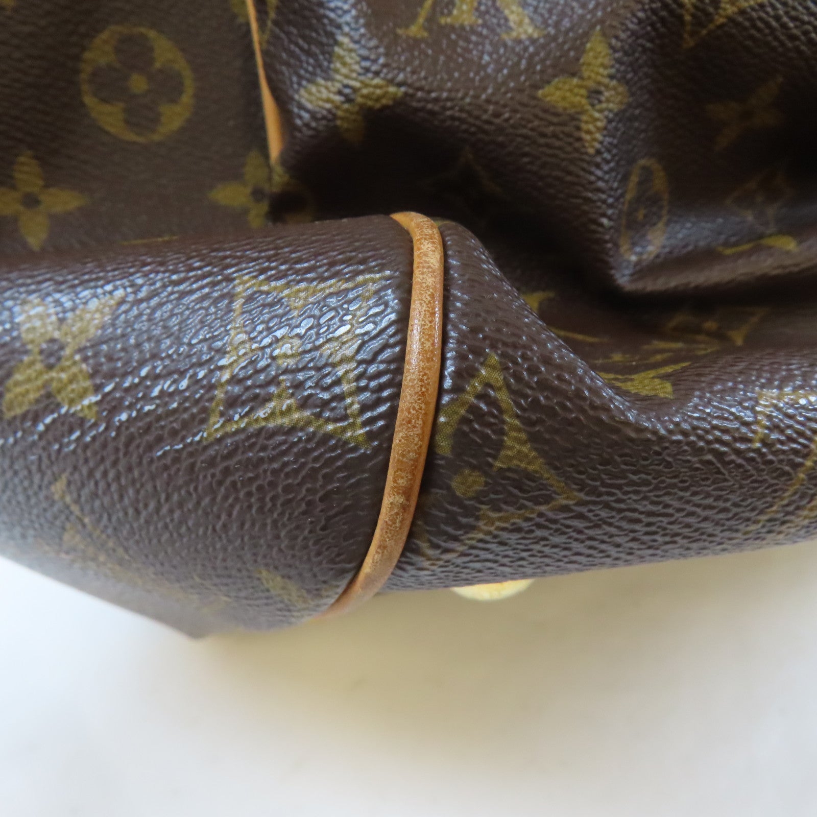 LOUIS VUITTON 【激減優惠】Monogram Tivoli GM金扣手挽袋啡色