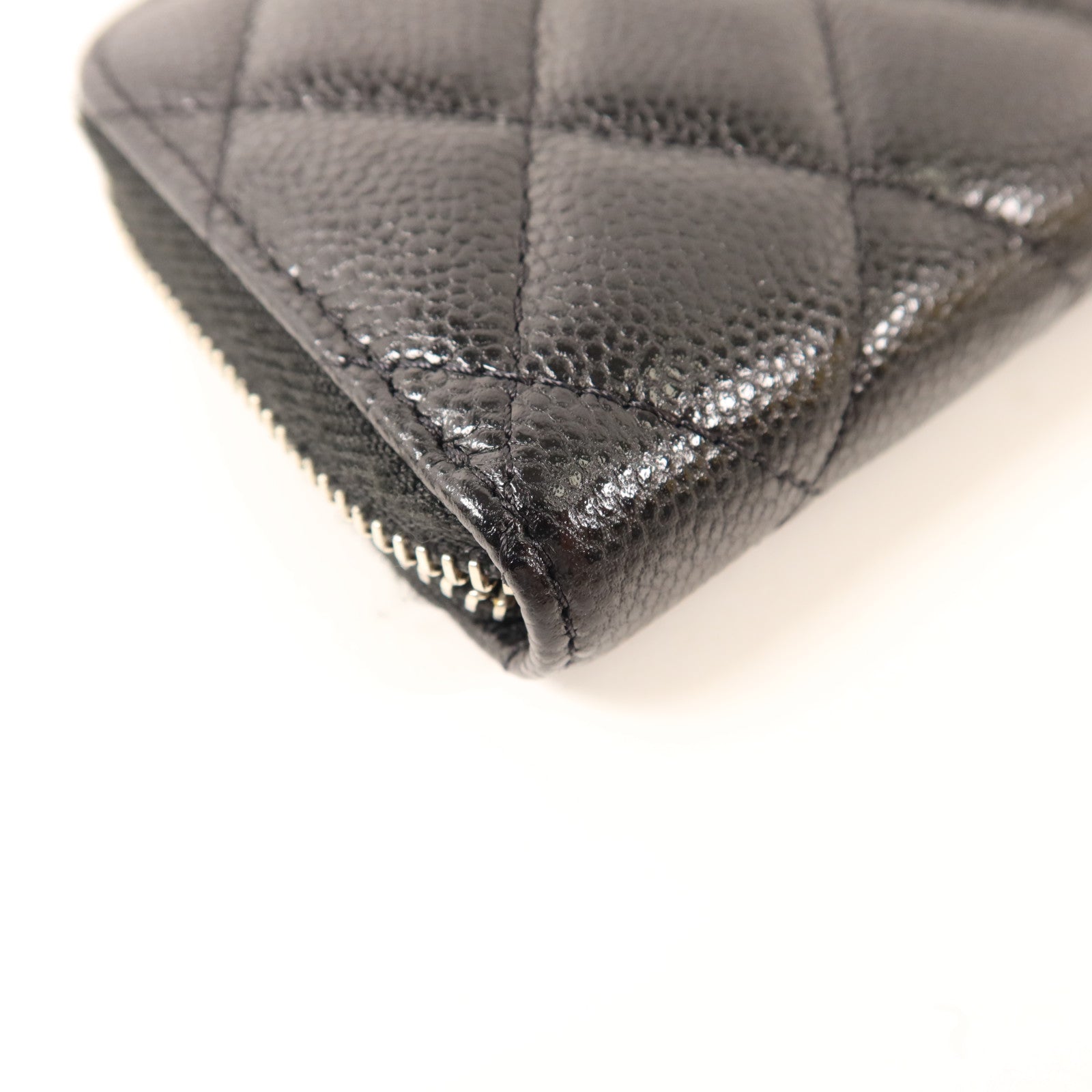 CHANEL 牛皮皮革Shoulder Bag銀扣鏈帶肩背袋