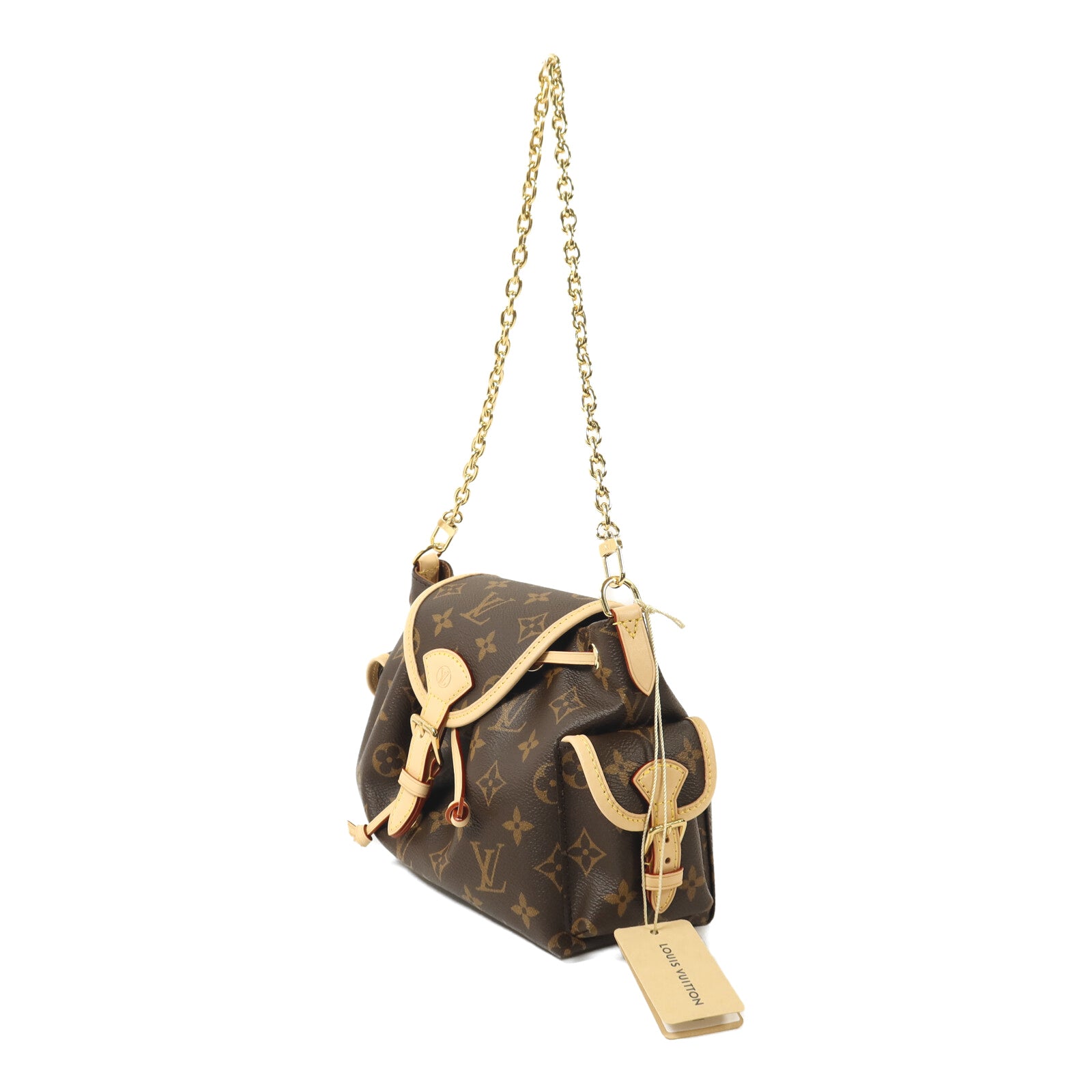 LOUIS VUITTON Monogram Odyssee MM金扣鏈帶手挽肩背兩用袋