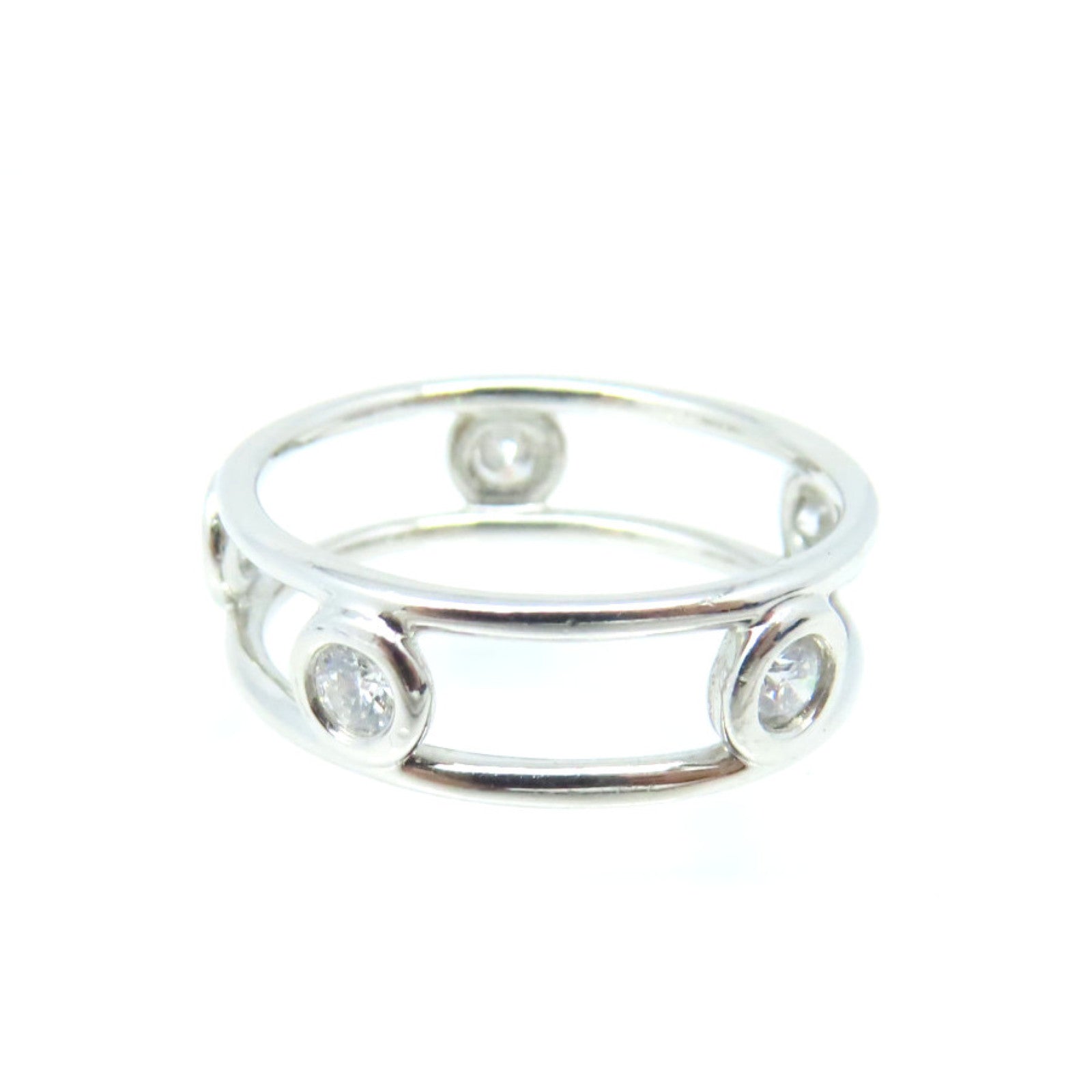TIFFANY＆CO **【激減優惠】PT950鉑金/鑽石Diamond Ring戒指US#4.75