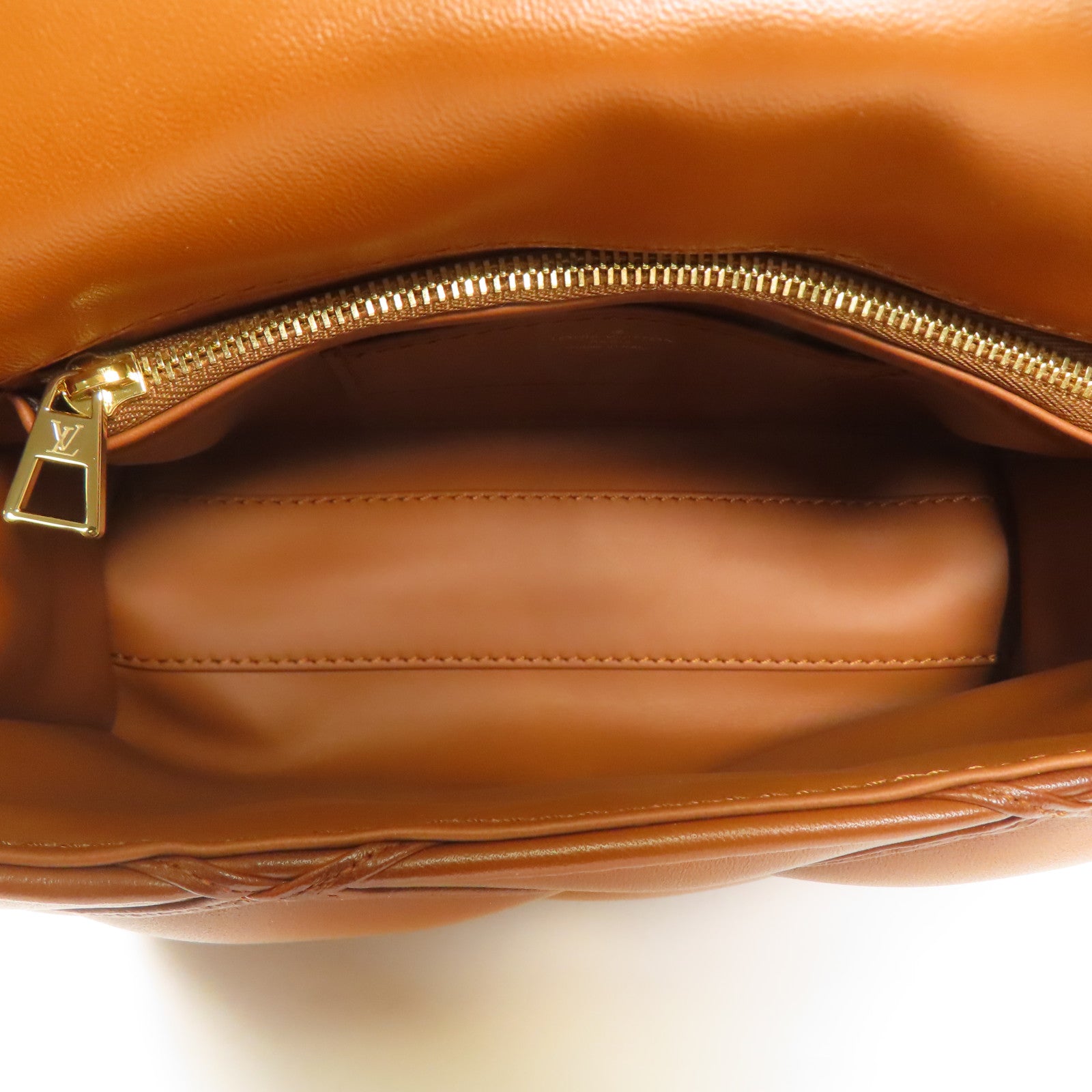 LOUIS VUITTON 羊皮皮革GO-14 MM金扣鏈帶手挽肩背兩用袋