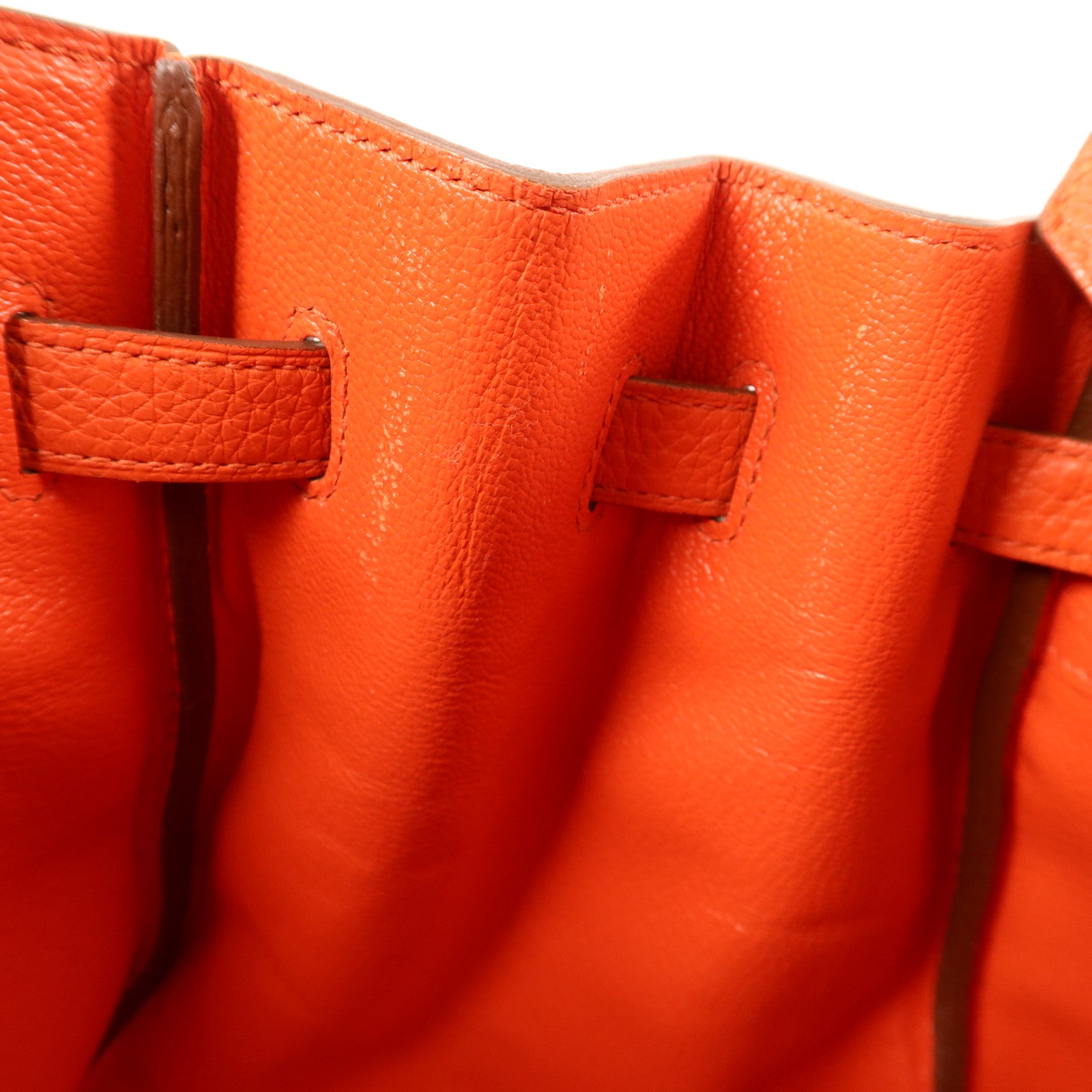 HERMES Clemence皮革Birkin 35銀扣手挽袋