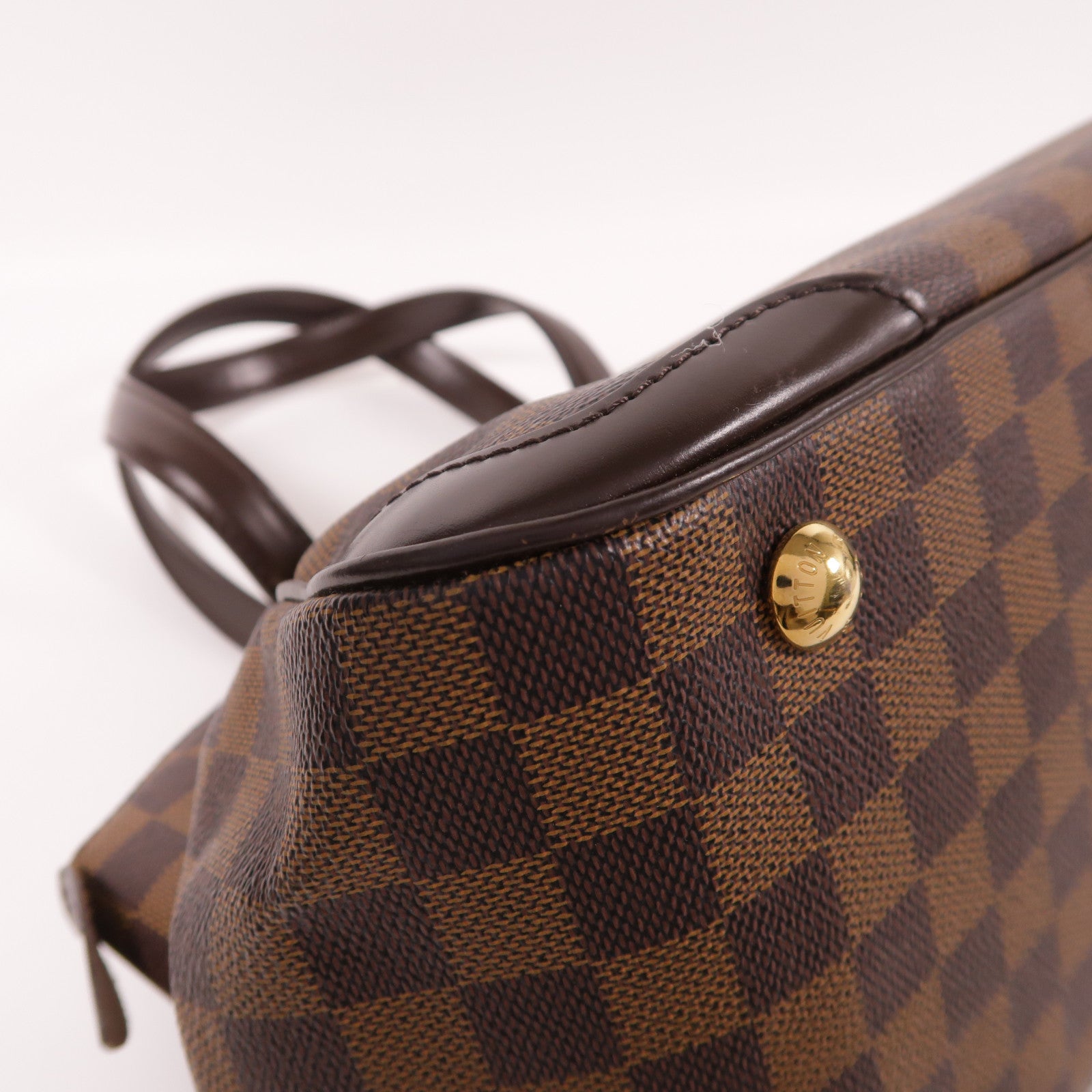 LOUIS VUITTON 【激減優惠】Damier Verona PM金扣肩背袋棕色