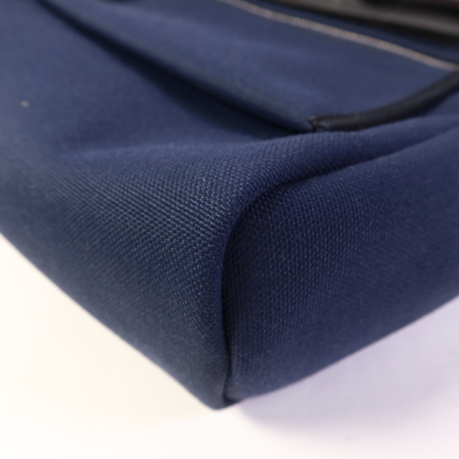 HERMES 帆布Herbag PM銀扣手挽肩背兩用袋