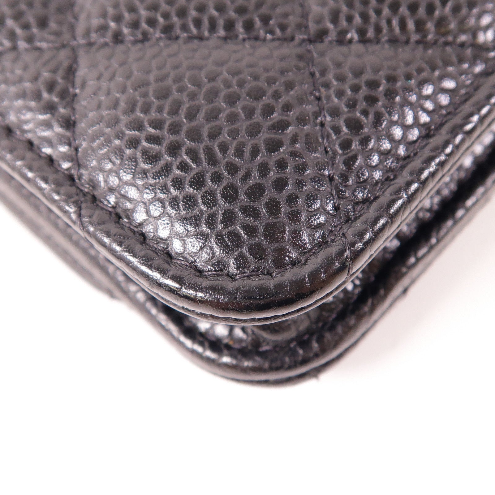 CHANEL 牛皮皮革WOC Wallet On Chain金扣鏈帶肩背袋