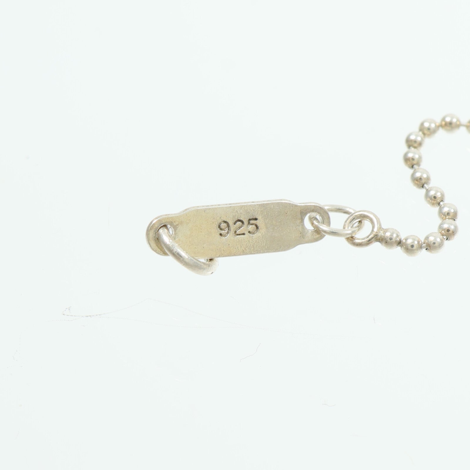TIFFANY＆CO 925純銀S Notes Alphabet Disc Charm Pendant項鍊