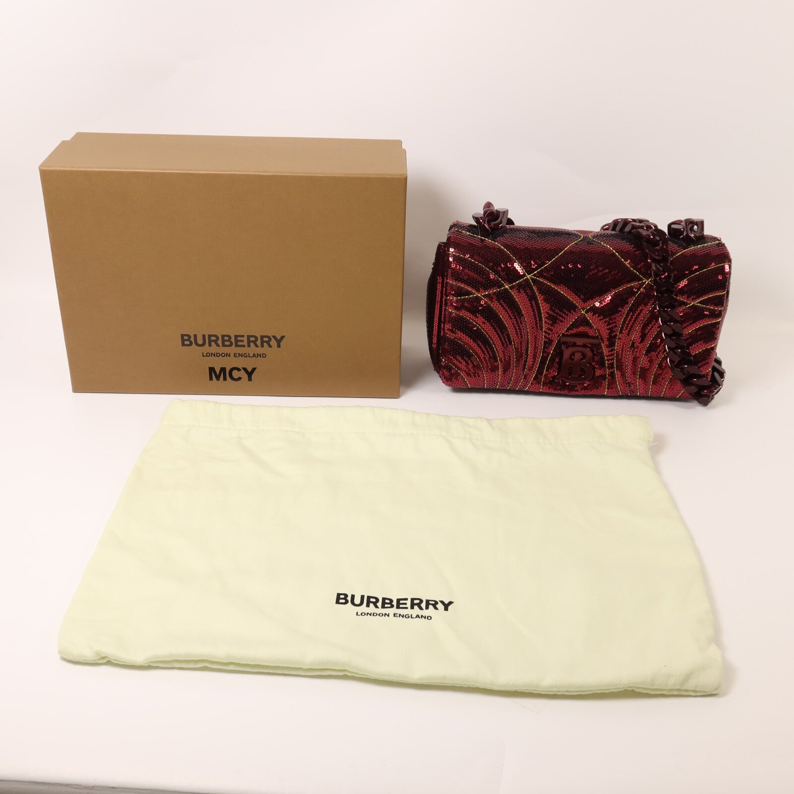 BURBERRY 珠片Lola Small肩背袋