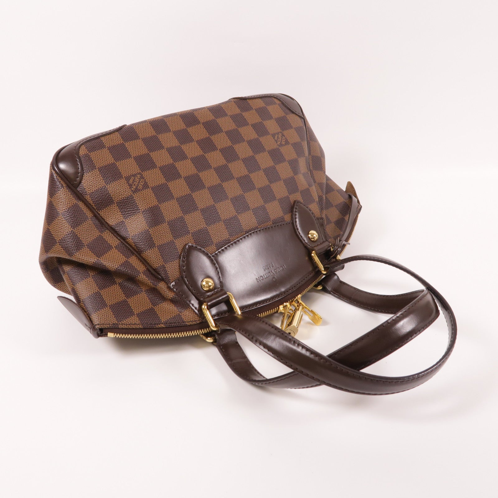 LOUIS VUITTON 【激減優惠】Damier Verona PM金扣肩背袋棕色