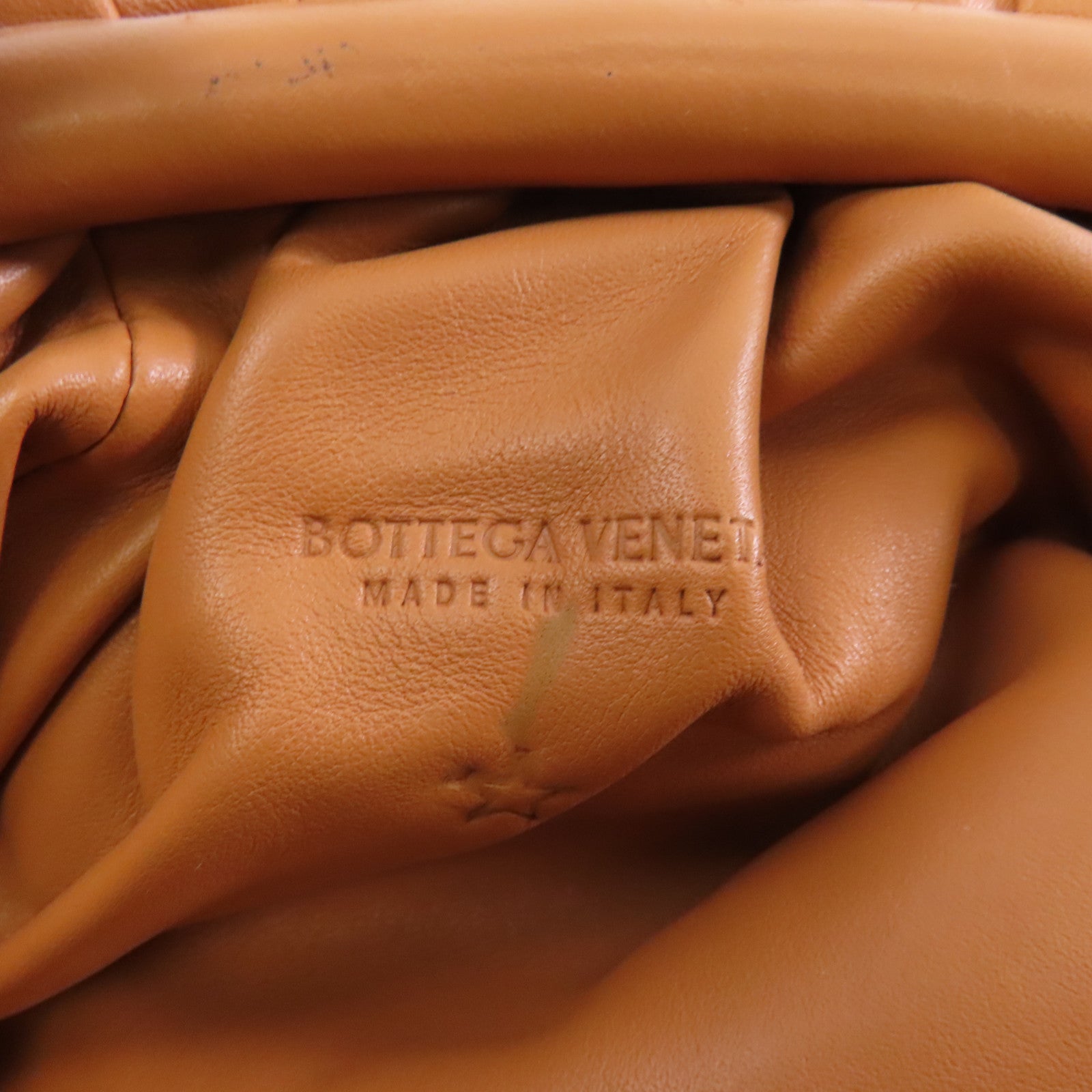 BOTTEGA VENETA 牛皮皮革Shoulder Bag金扣肩背袋棕色