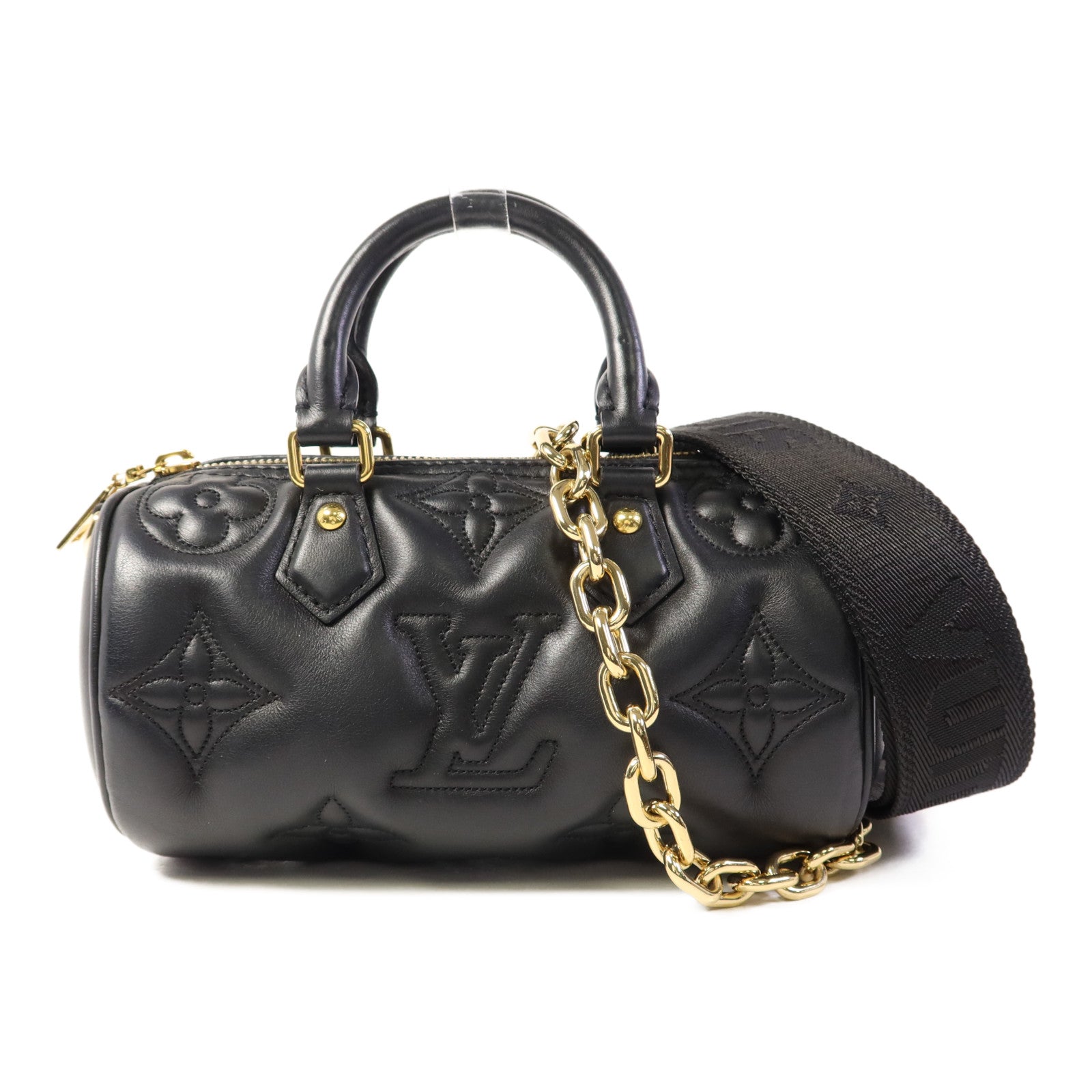 LOUIS VUITTON 【激減優惠】Monogram Empreinte Papillon BB金扣手挽肩背兩用袋