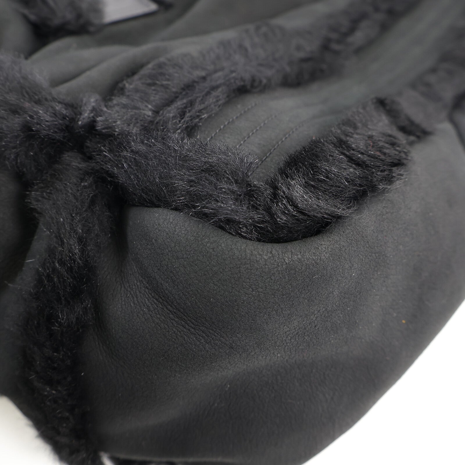 CHANEL 【激減優惠】羊皮/羊毛Tote Bag銀扣手挽袋