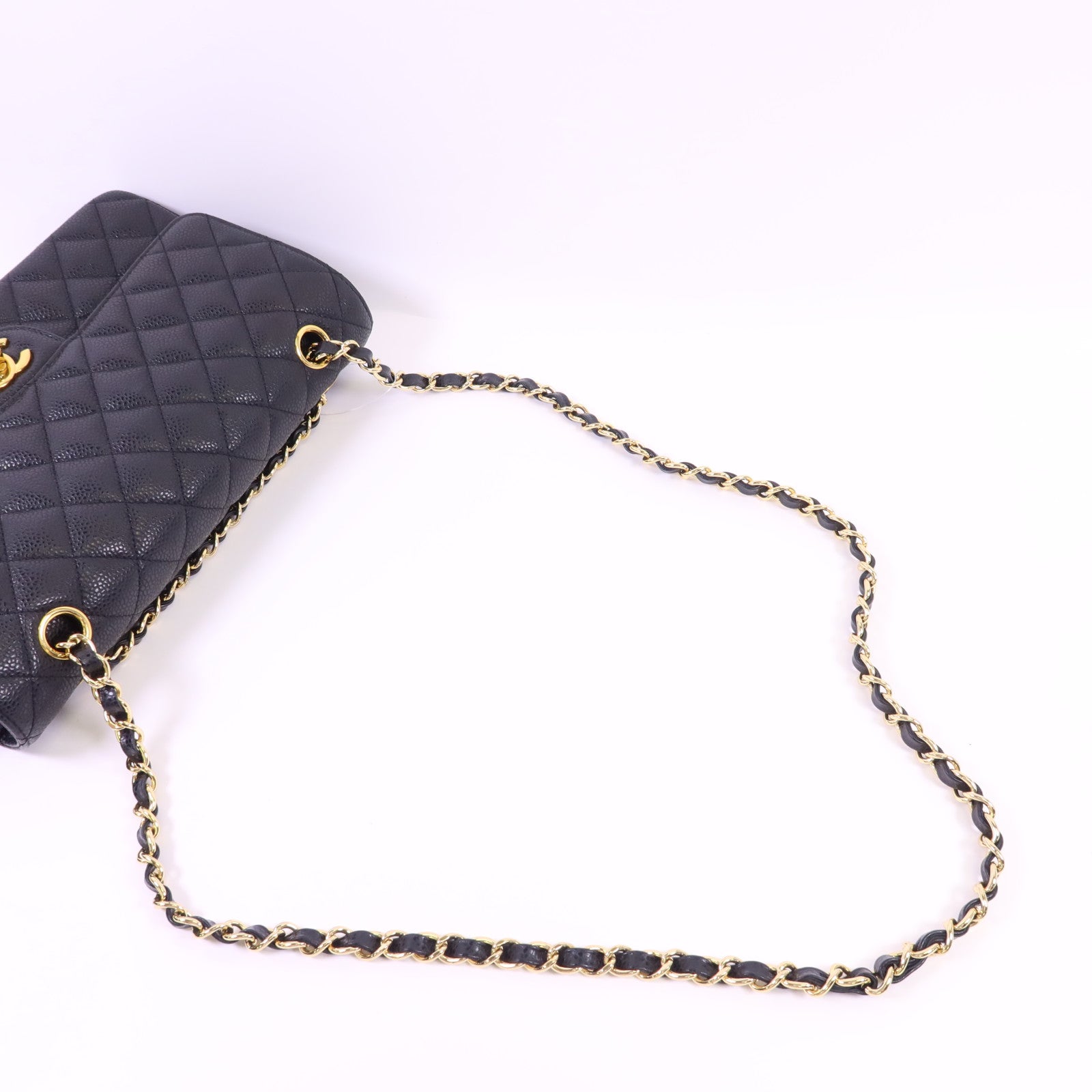 CHANEL 牛皮皮革Classic 25金扣鏈帶肩背袋