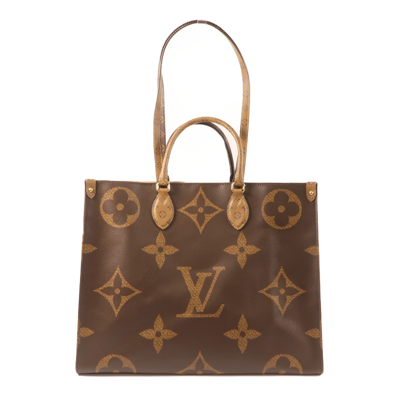 LOUIS VUITTON 【激減優惠】Monogram Giant OnTheGo GM金扣手挽肩背兩用袋