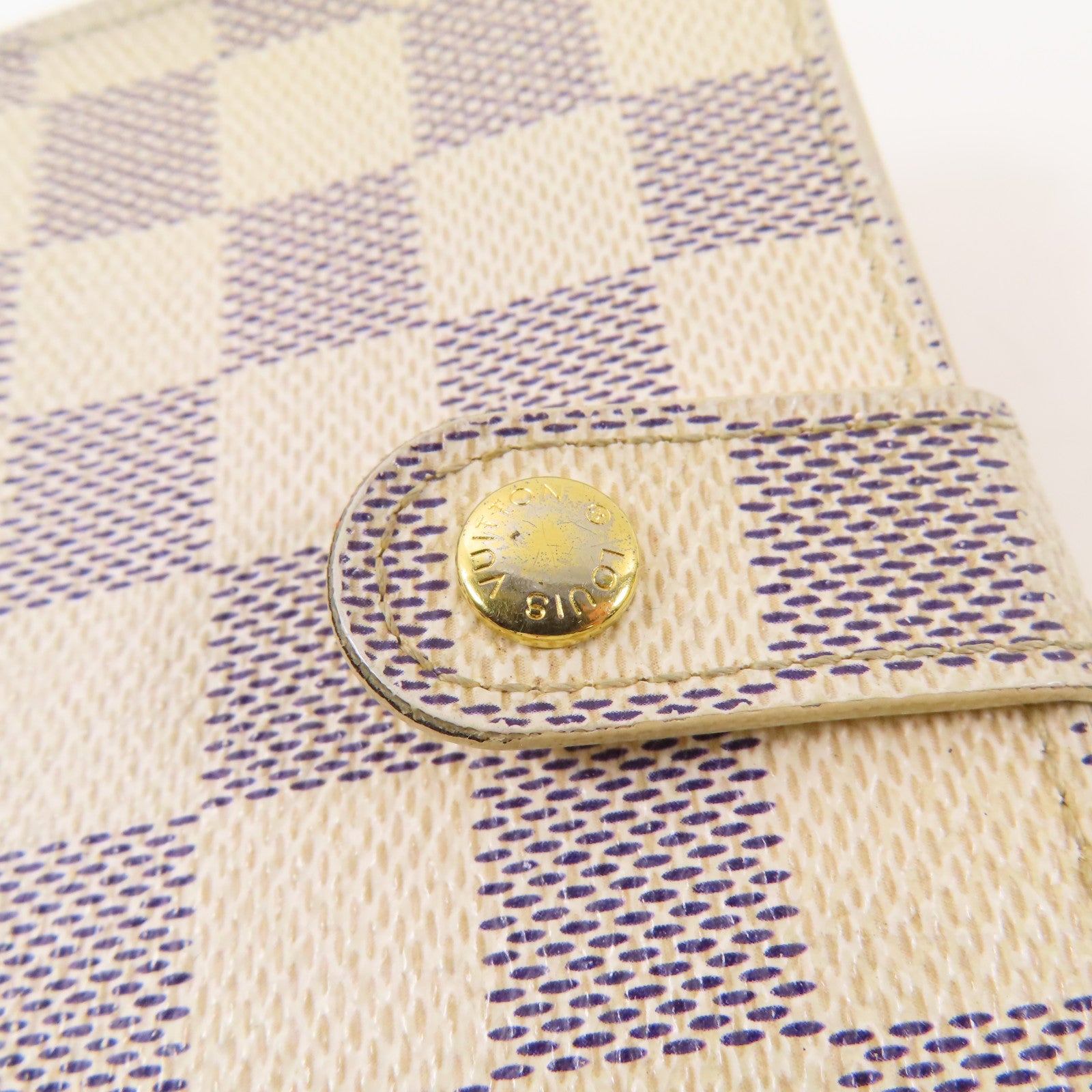 LOUIS VUITTON 【激減優惠】Damier Azur Portefeuille Viennois Wallet金扣錢包