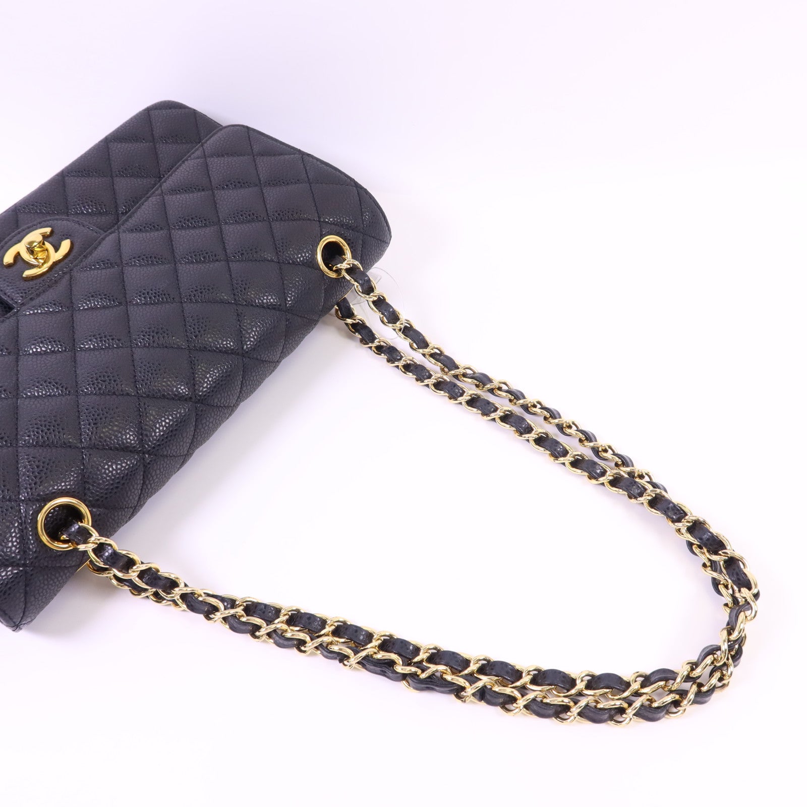 CHANEL 牛皮皮革Classic 25金扣鏈帶肩背袋