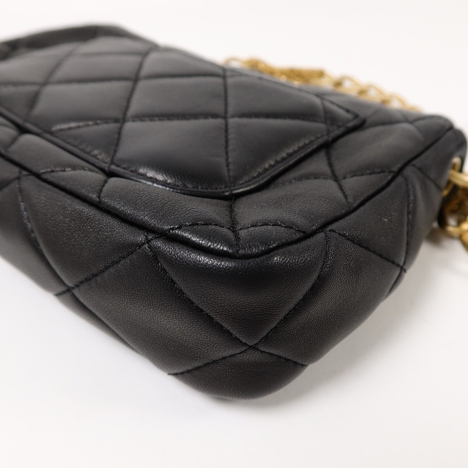 CHANEL 羊皮皮革Chain Shoulder Bag鏈帶肩背袋